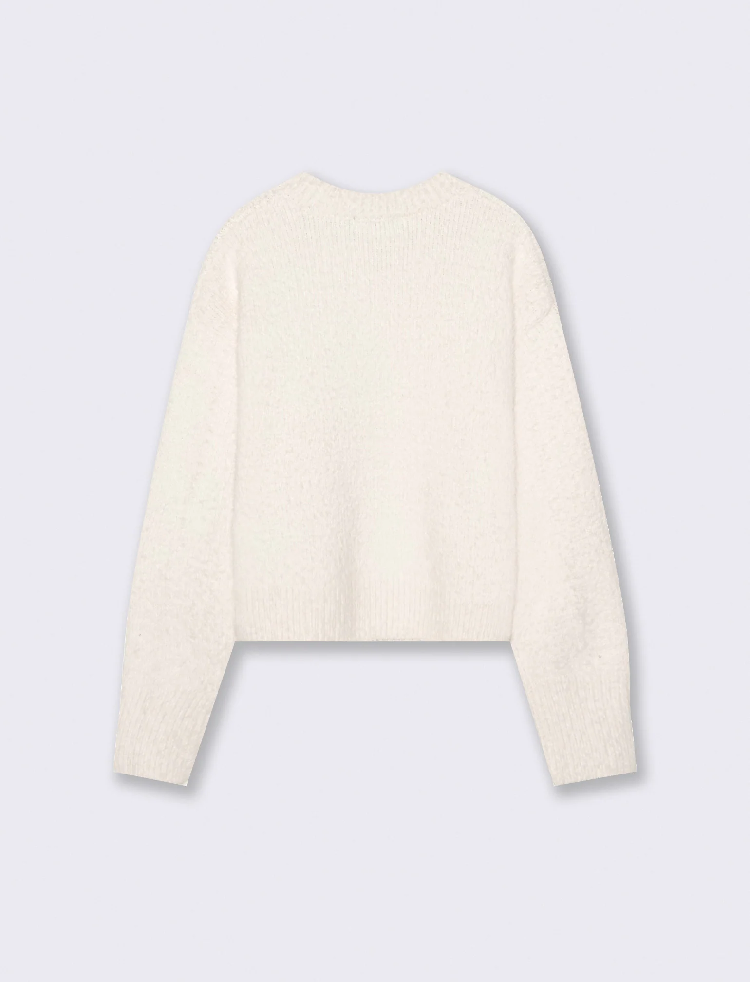 PULLOVER IN CINIGLIA OPACA - Avorio - Image 2