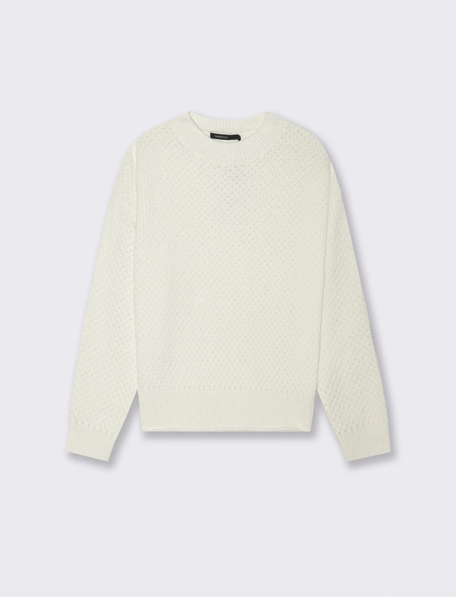 PULLOVER IN CINIGLIA OPACA - Avorio