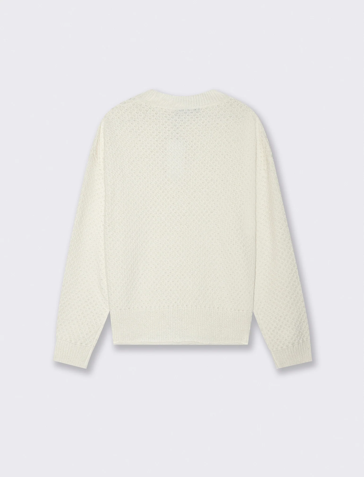 PULLOVER IN CINIGLIA OPACA - Avorio - Image 2