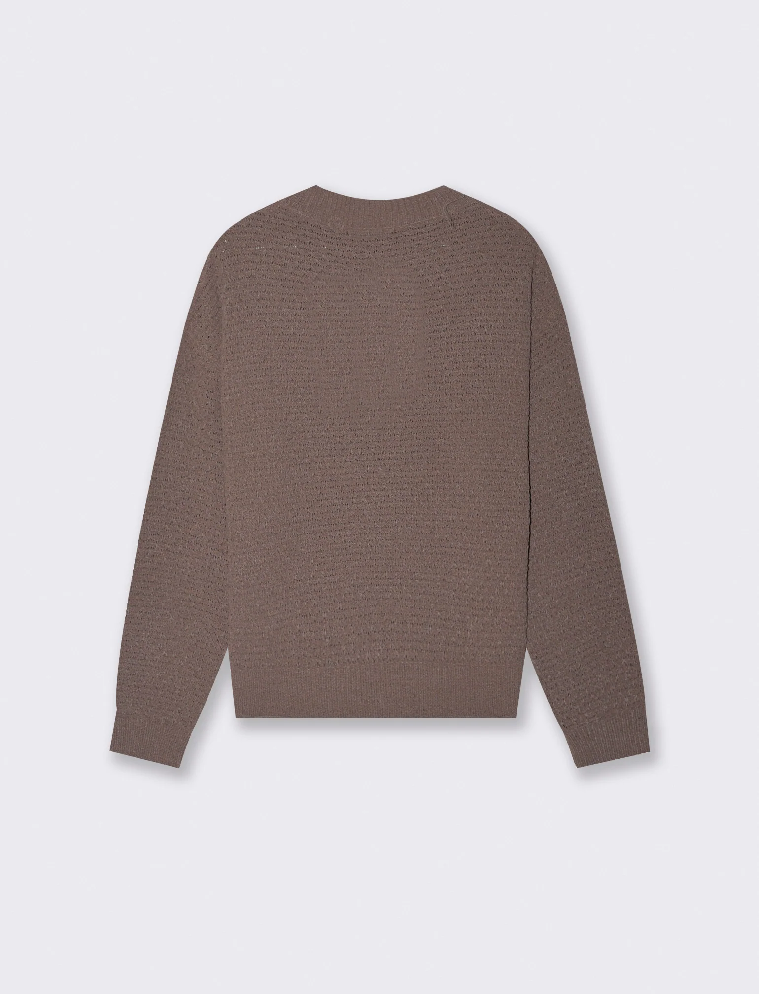 PULLOVER IN CINIGLIA OPACA - Grigio tortora - Image 2