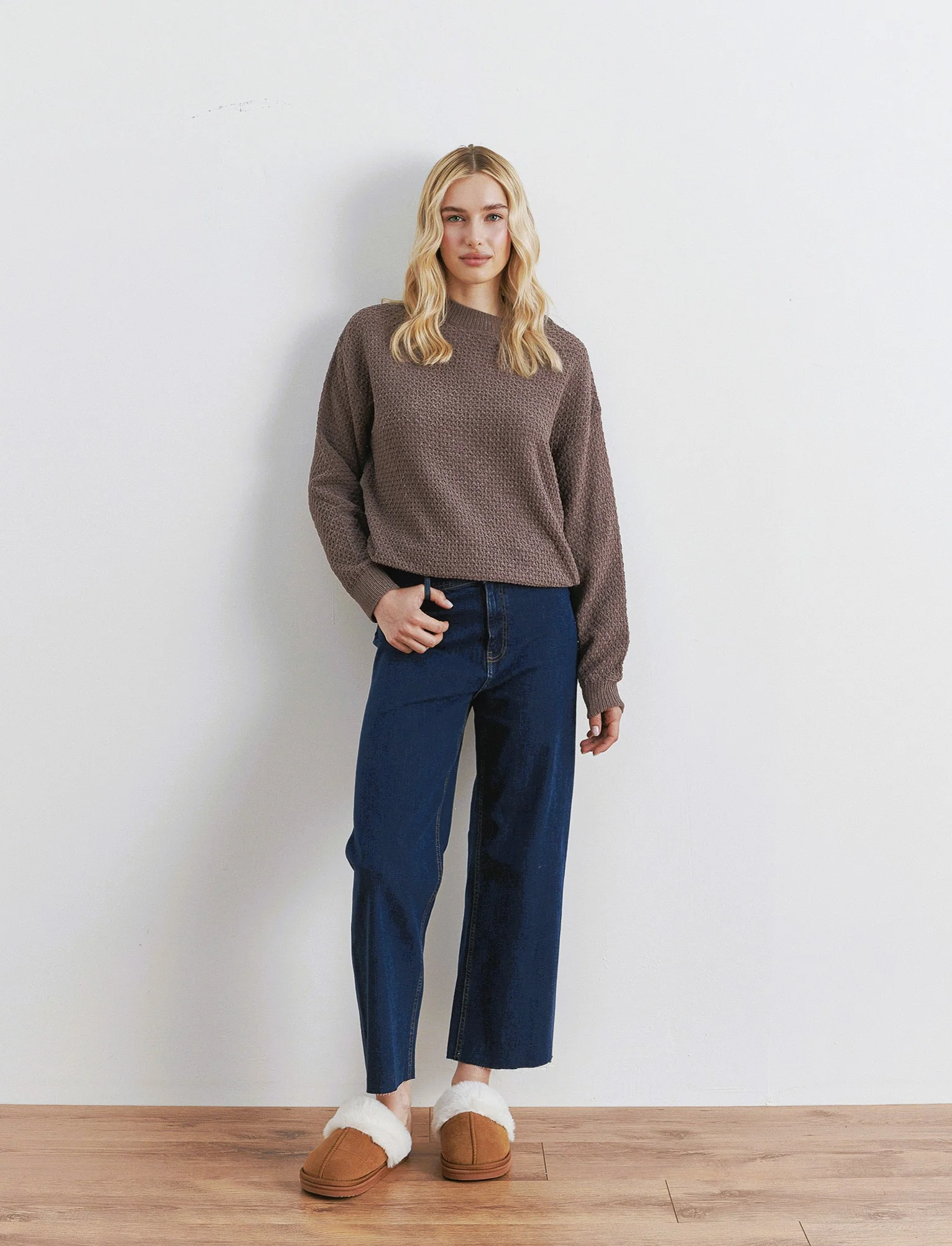 PULLOVER IN CINIGLIA OPACA - Grigio tortora - Image 4
