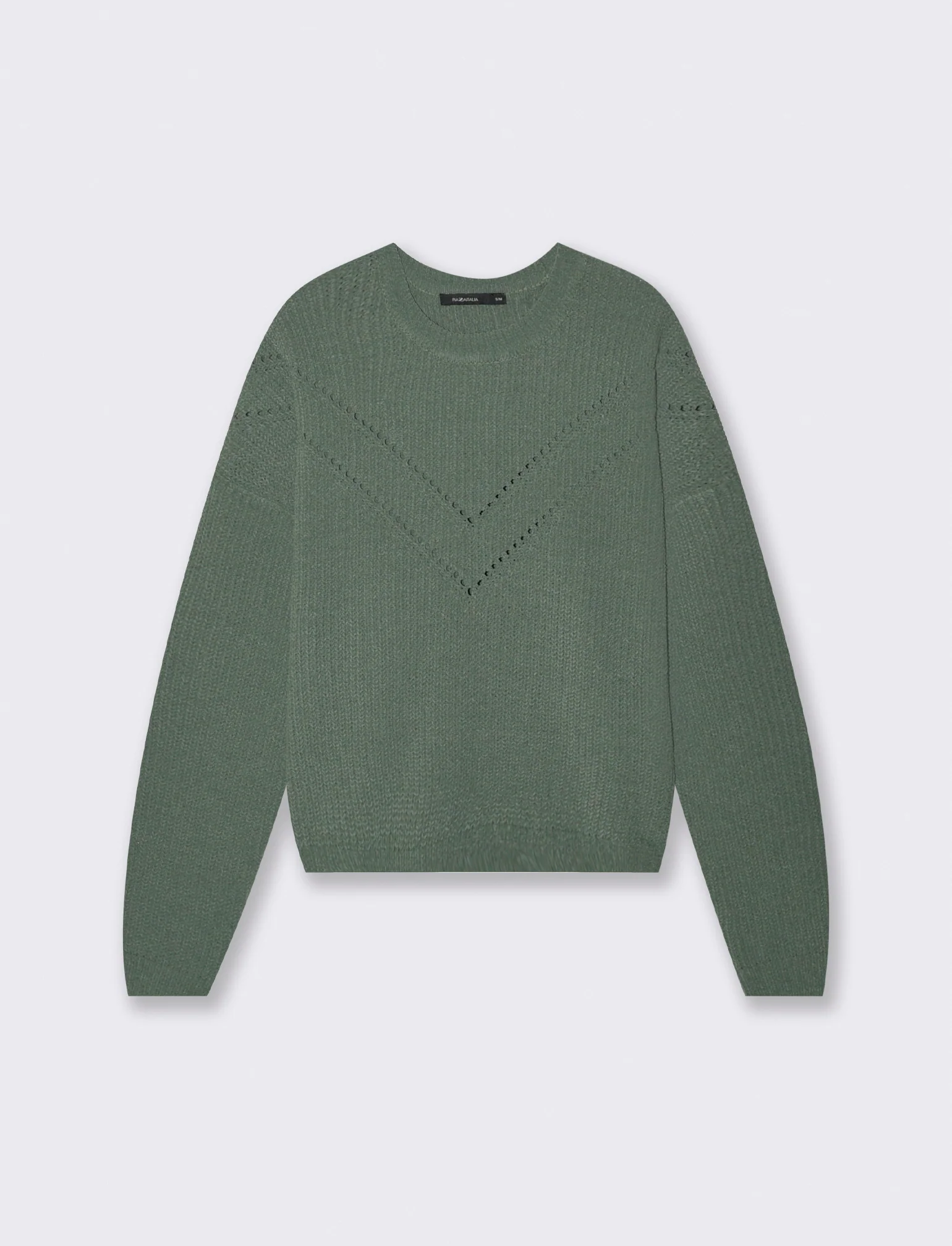 PULLOVER IN CINIGLIA - Verde abete