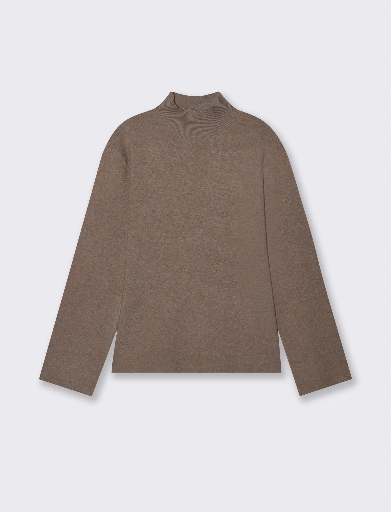 PULLOVER IN PUNTO MILANO - Tortora melange