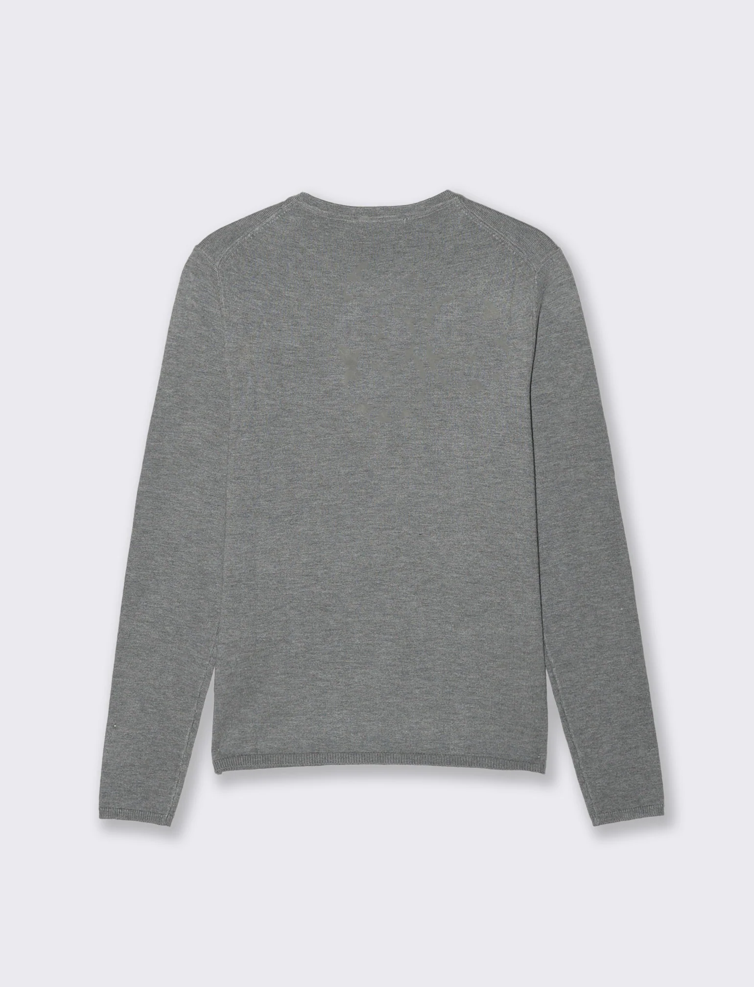 Pullover Scollo Serafino Manica Lunga - Grigio mel. - Image 2