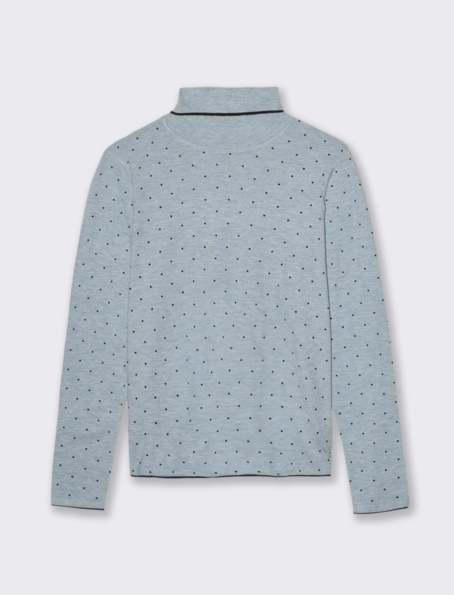 PULLOVER STAMPATO - Celeste
