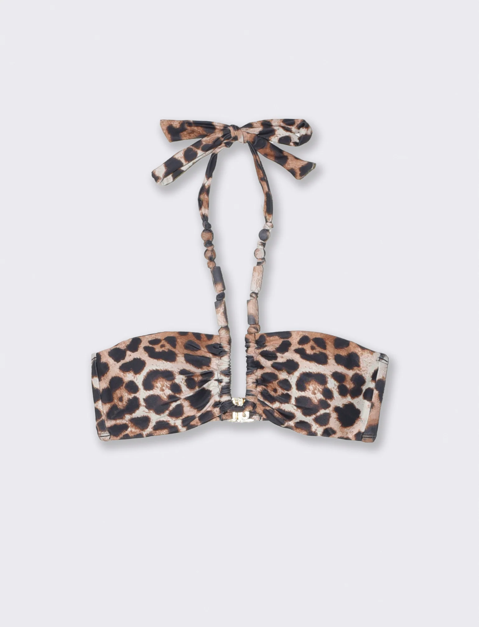Reggiseno fascia mare con accessori chic - Leopardato - Image 3