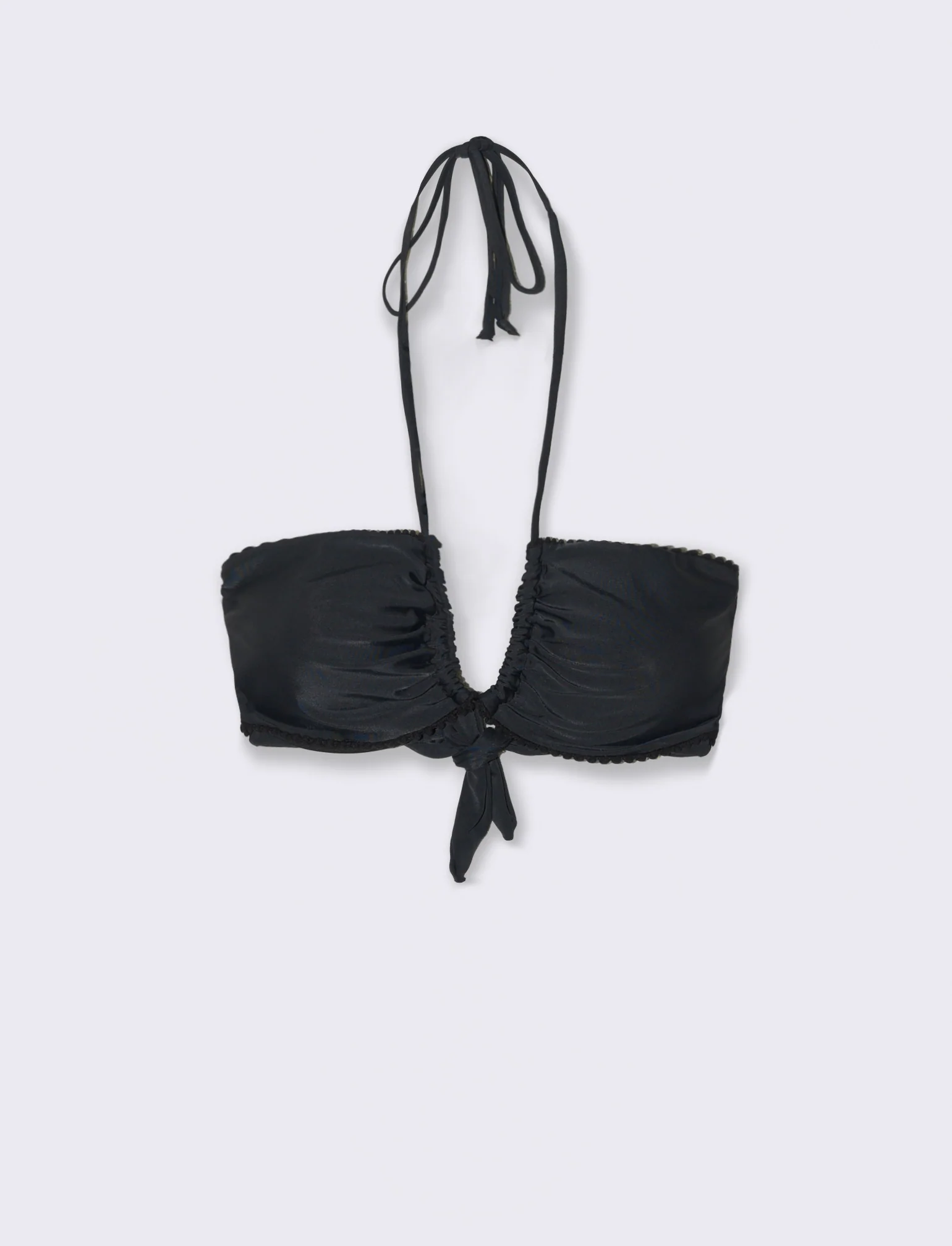 Reggiseno mare donna fascia capovolta - Nero - Image 2