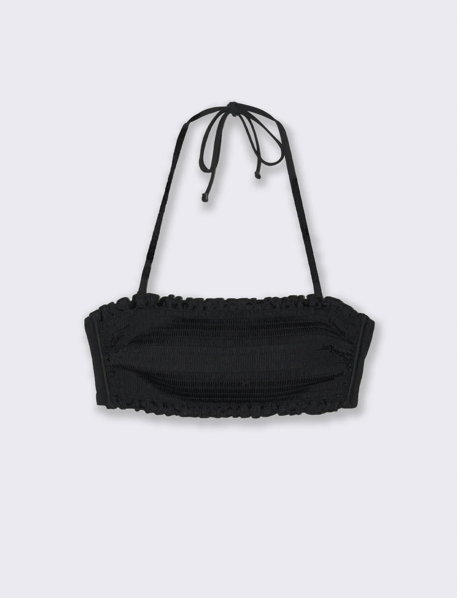 Reggiseno mare donna fascia regolabile punto smoke - Nero - Image 2