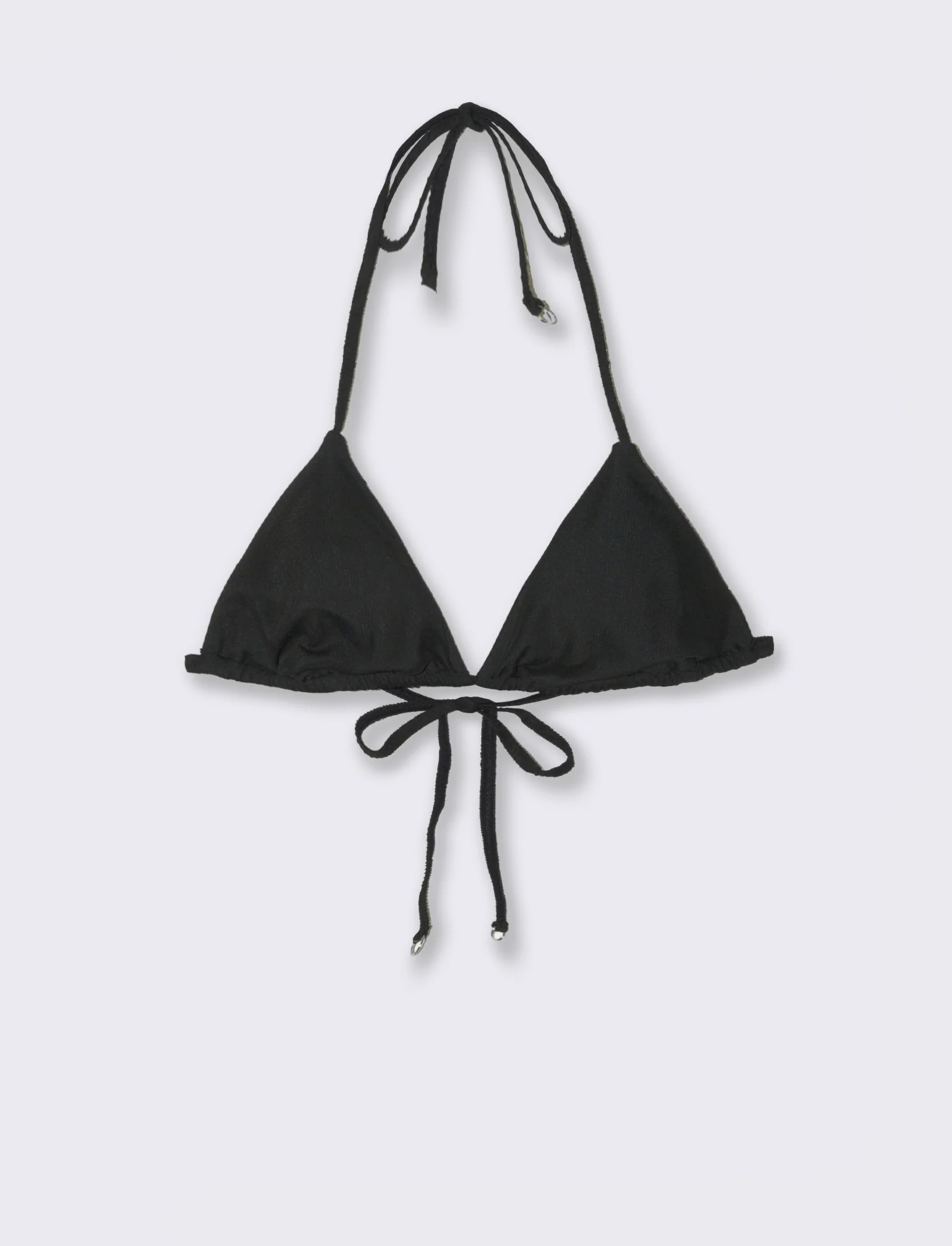 Reggiseno mare donna triangolo incrociato - Nero