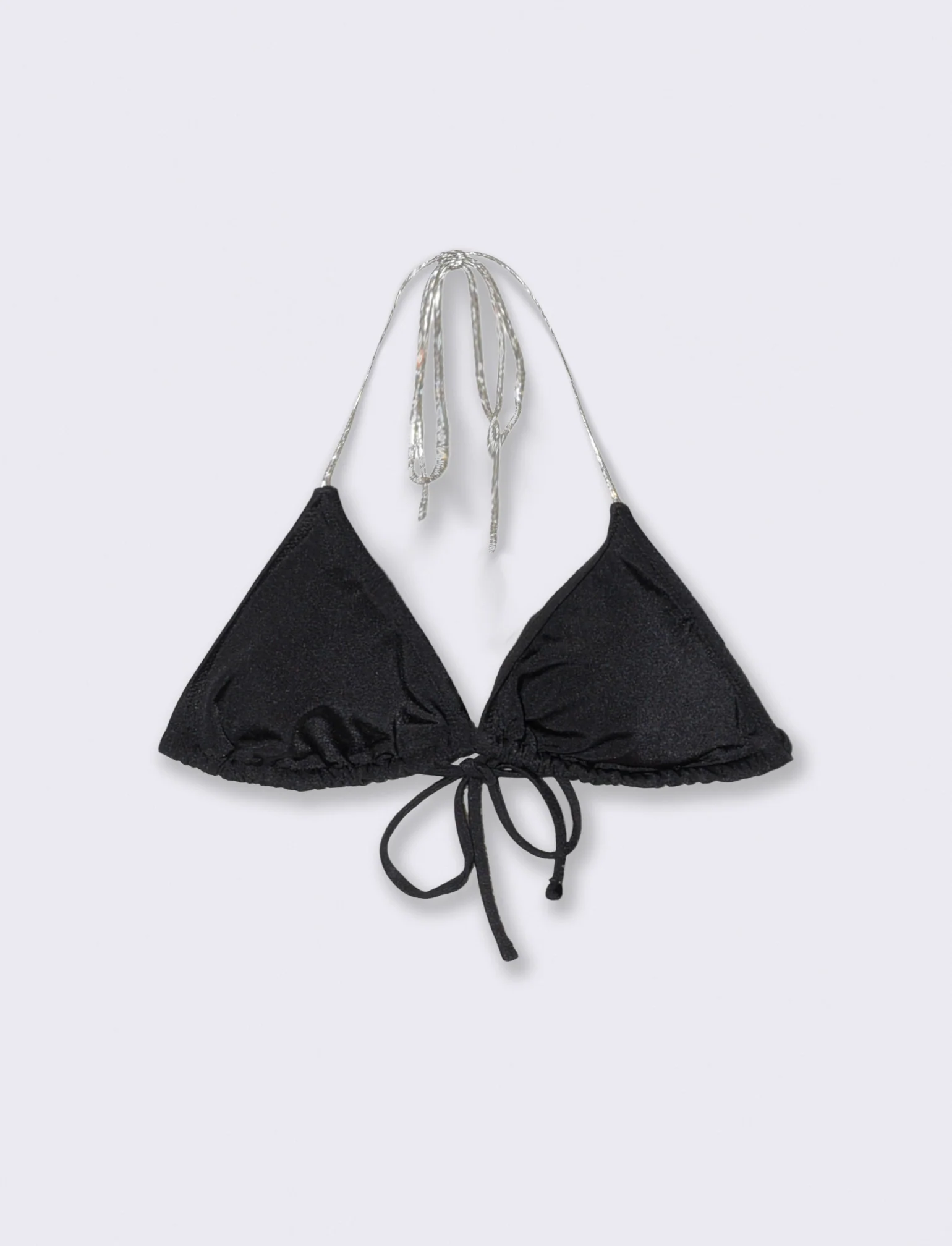 Reggiseno triangolo con strass eleganti - Nero - Image 3