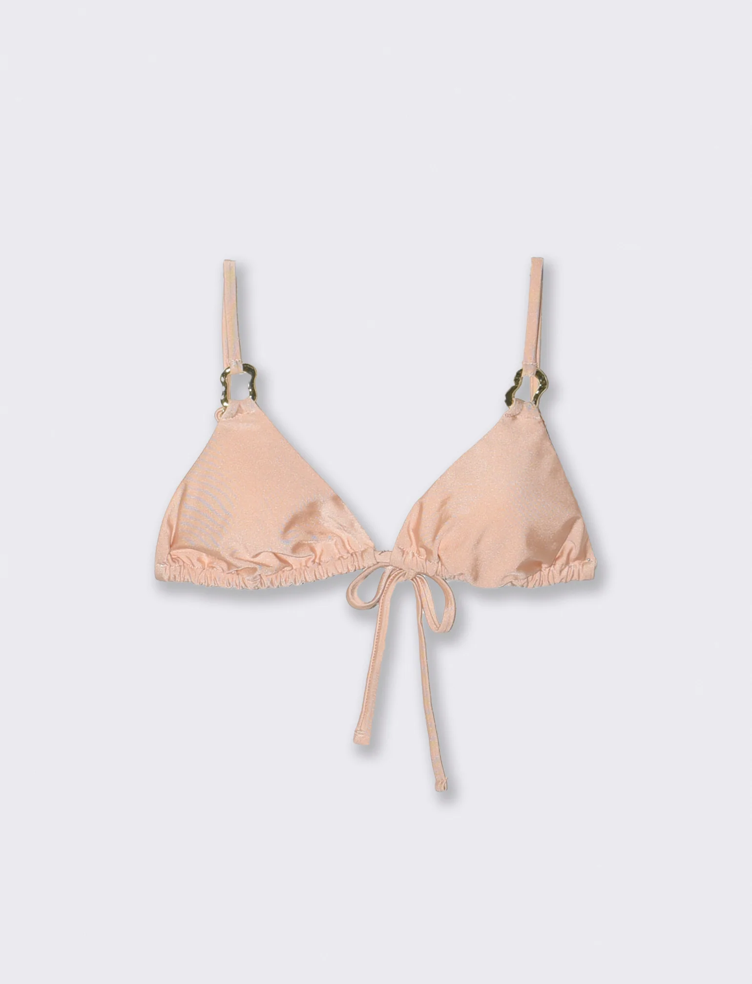 Reggiseno triangolo mare con anelli - Beige - Image 3