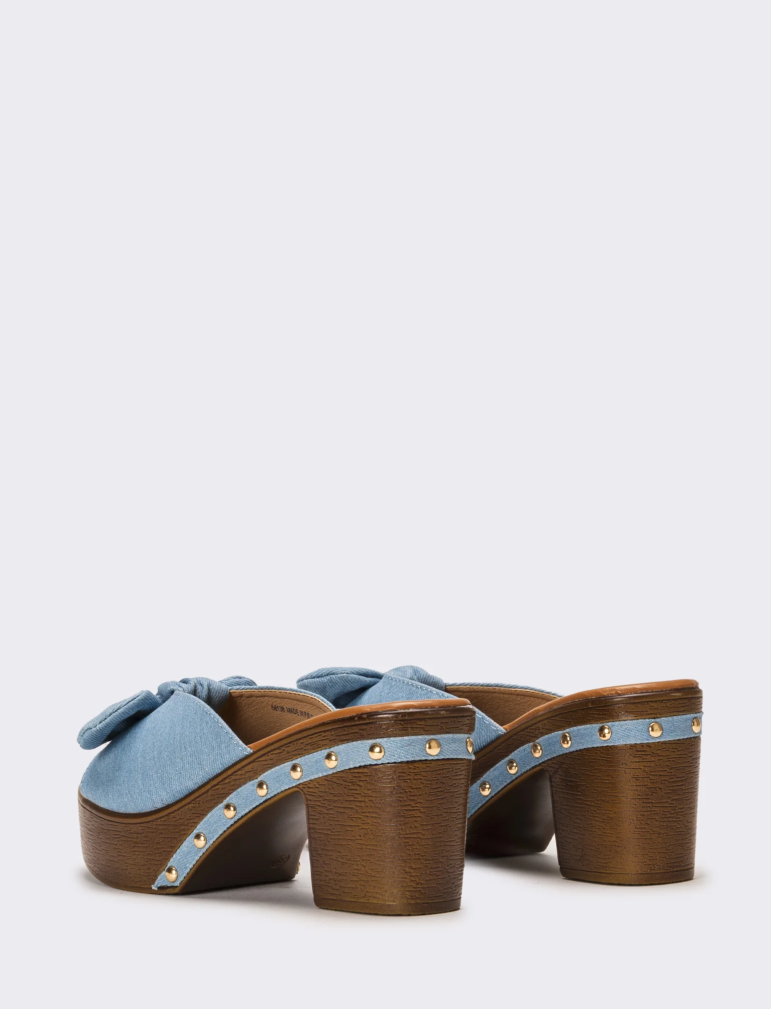 Sabot con fiocco da donna - Jeans - Image 3