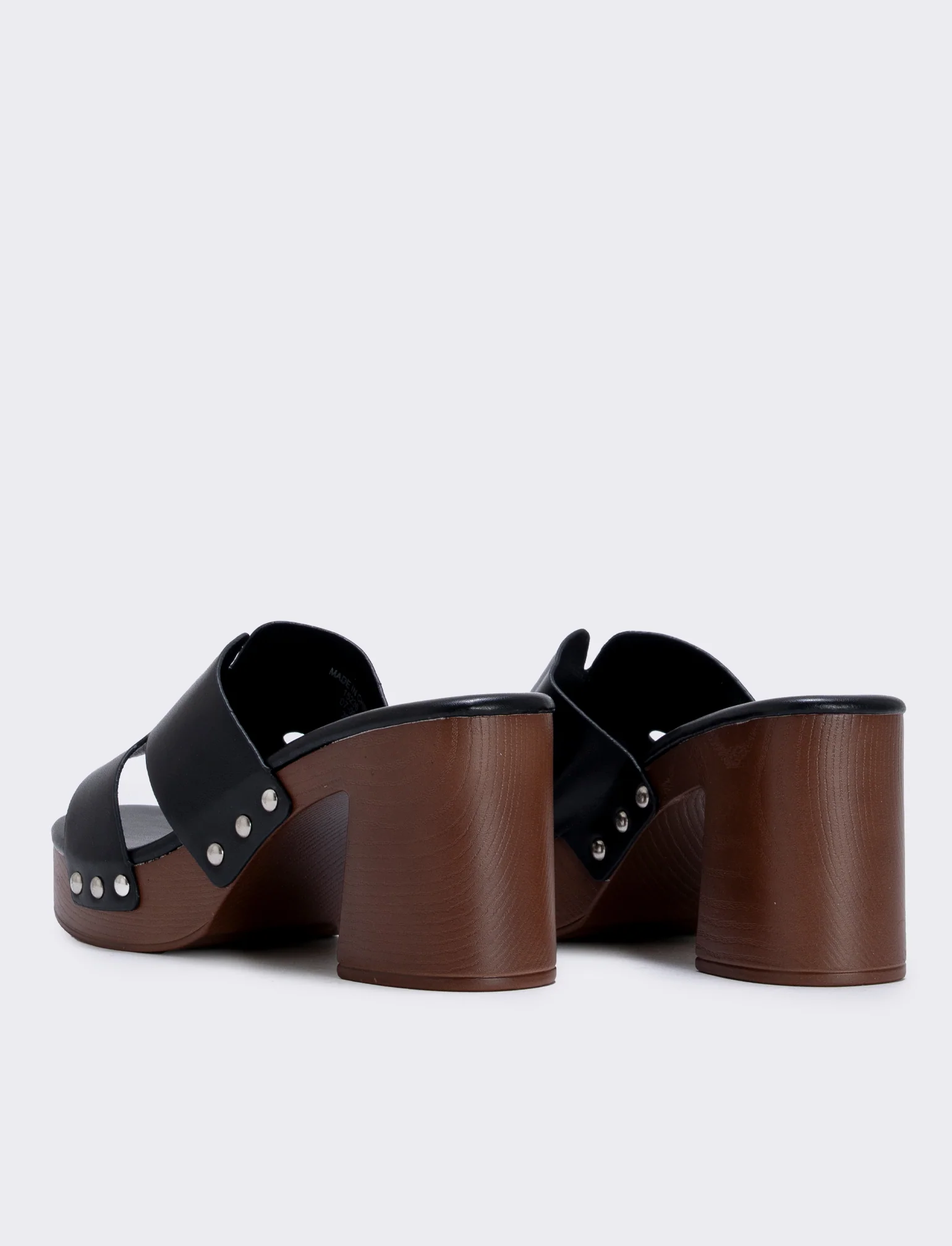 Sabot in poliuretano, tacco 90 mm - Nero - Image 2