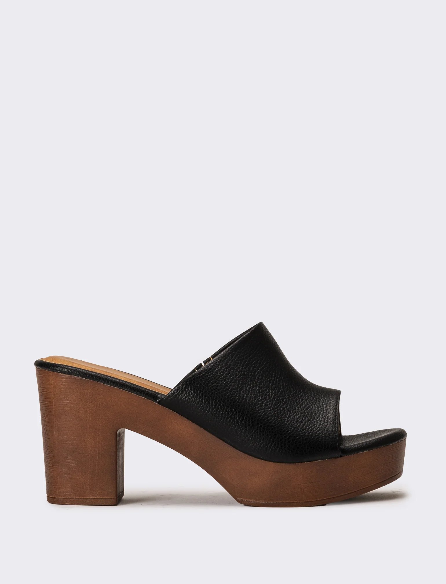 Sabot  tacco alto da donna - Nero