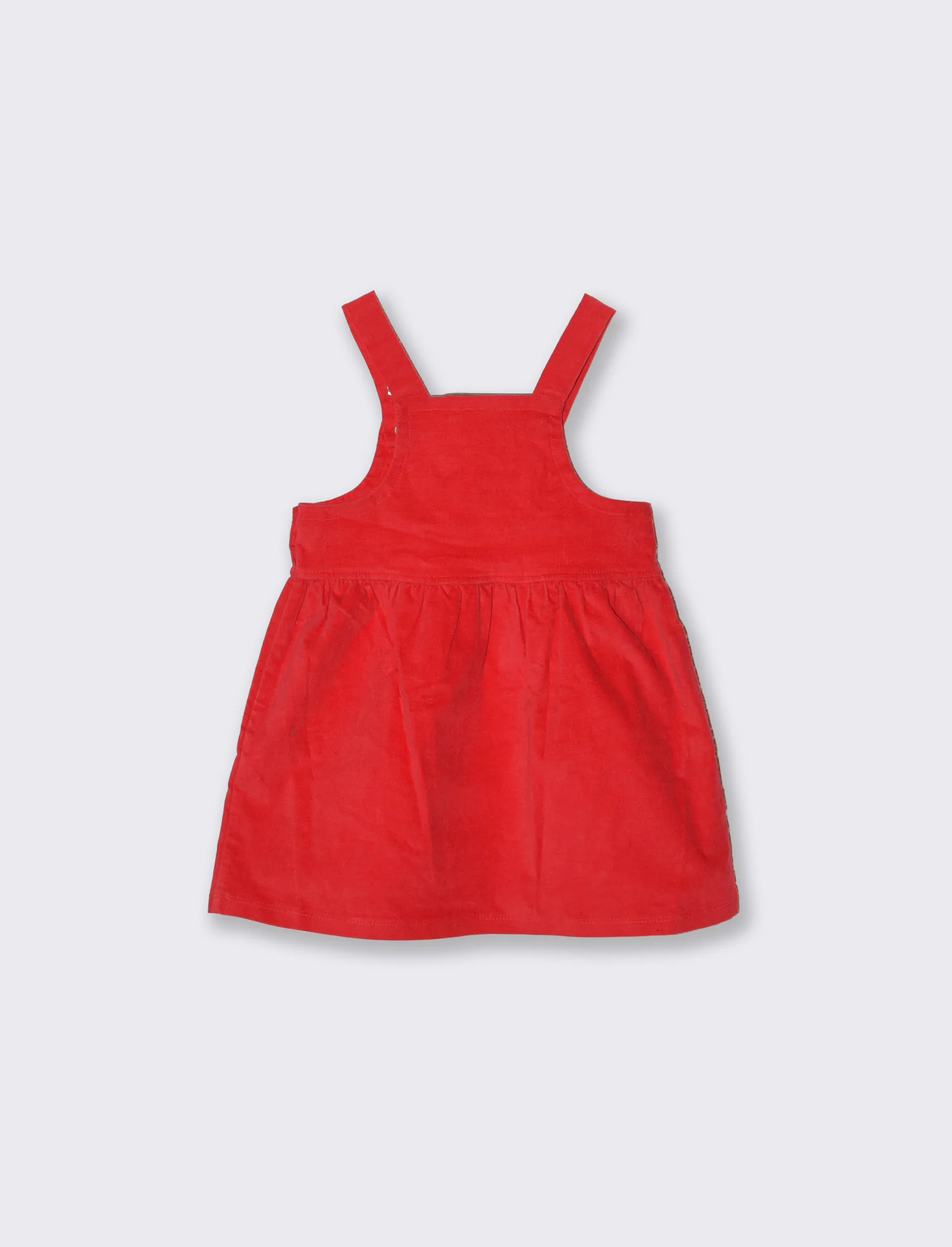 Salopette con tasca a cuore - Rosso - Image 2