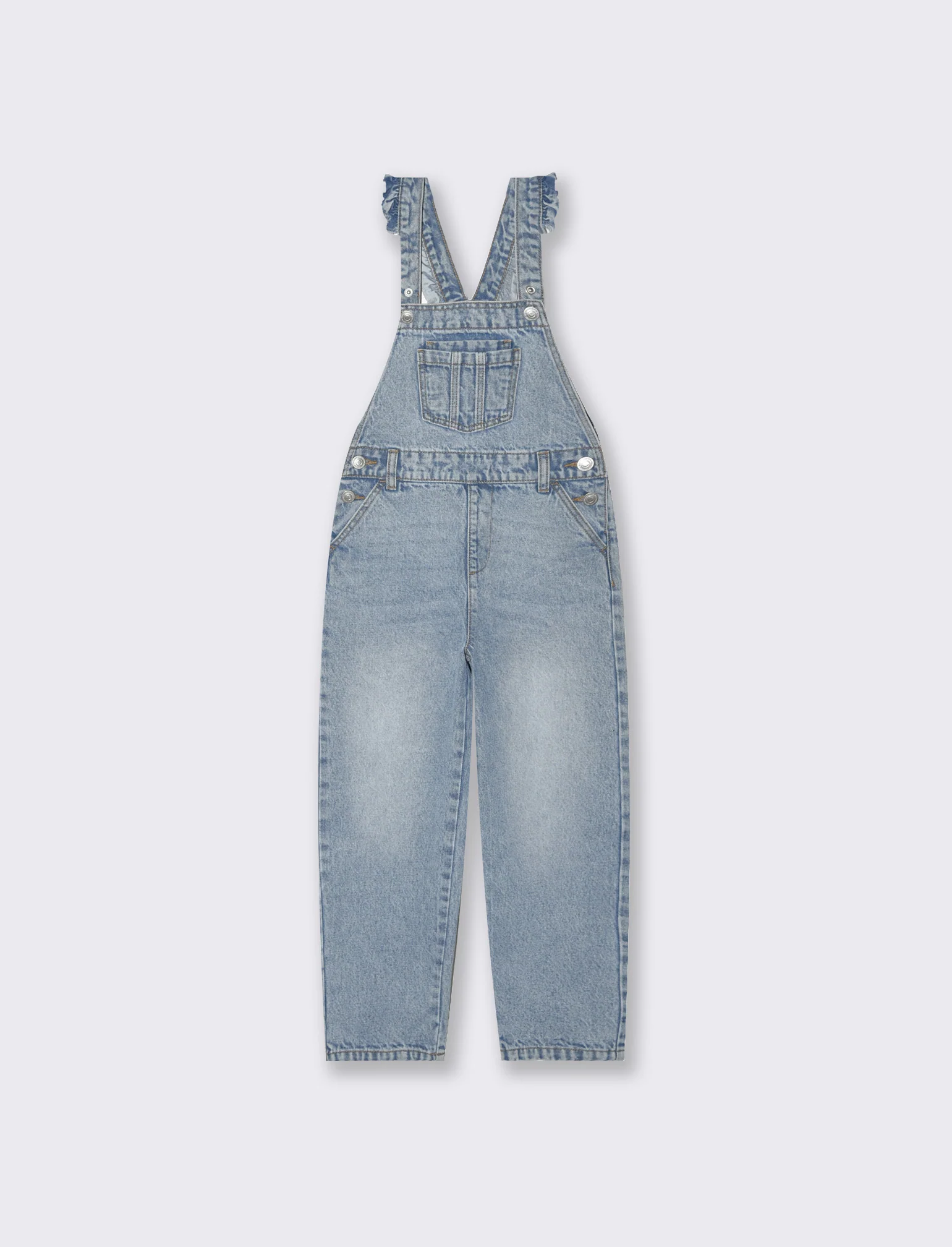 Salopette in denim da bambina - Denim - Image 3