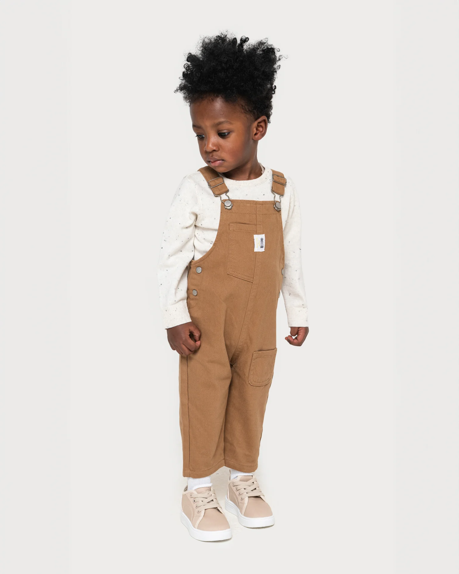 Salopette in twill da neonato - Beige