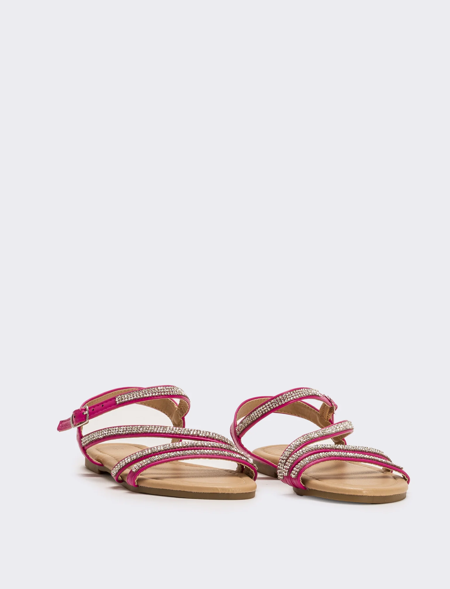 Sandalo da bambina con strass - Fuxia - Image 2