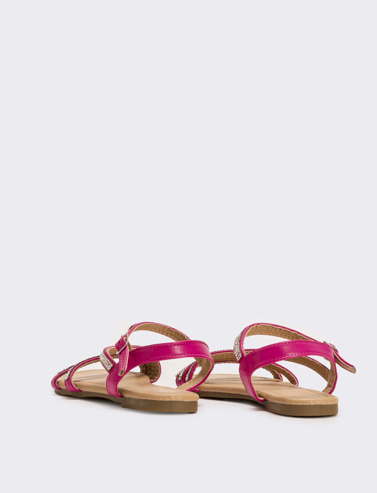 Sandalo da bambina con strass - Fuxia - Image 3