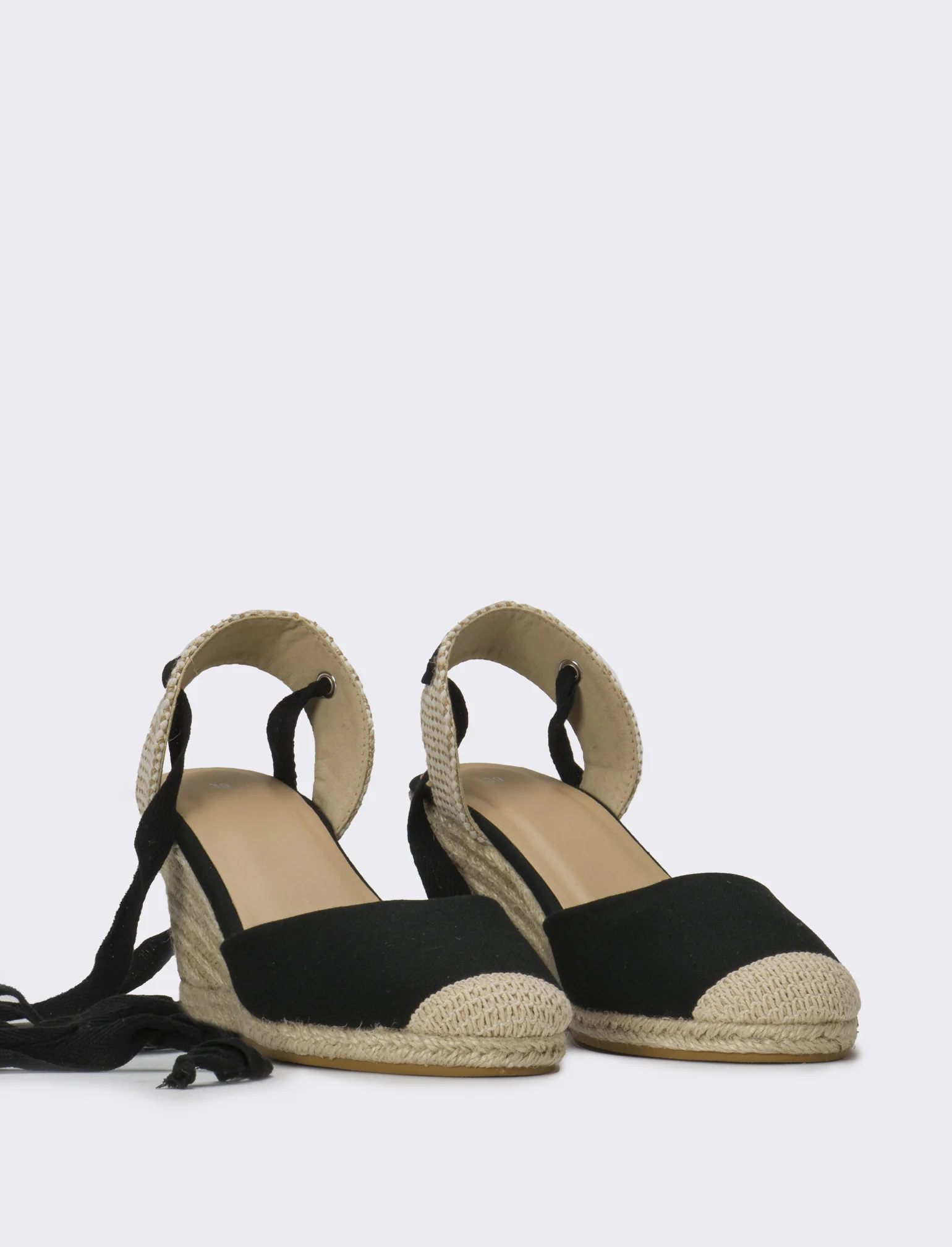 Sandalo Espadrillas da donna - Nero - Image 2