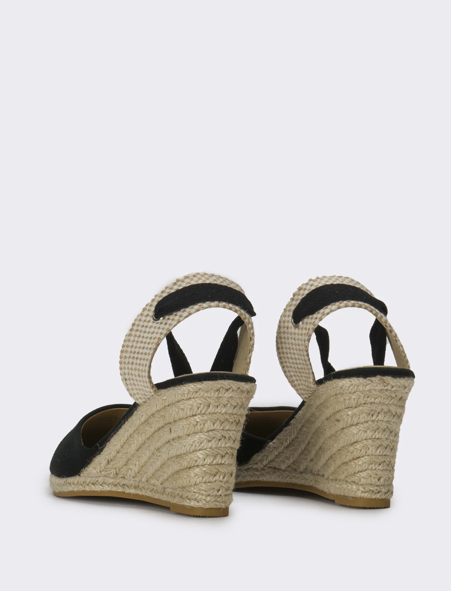Sandalo Espadrillas da donna - Nero - Image 3