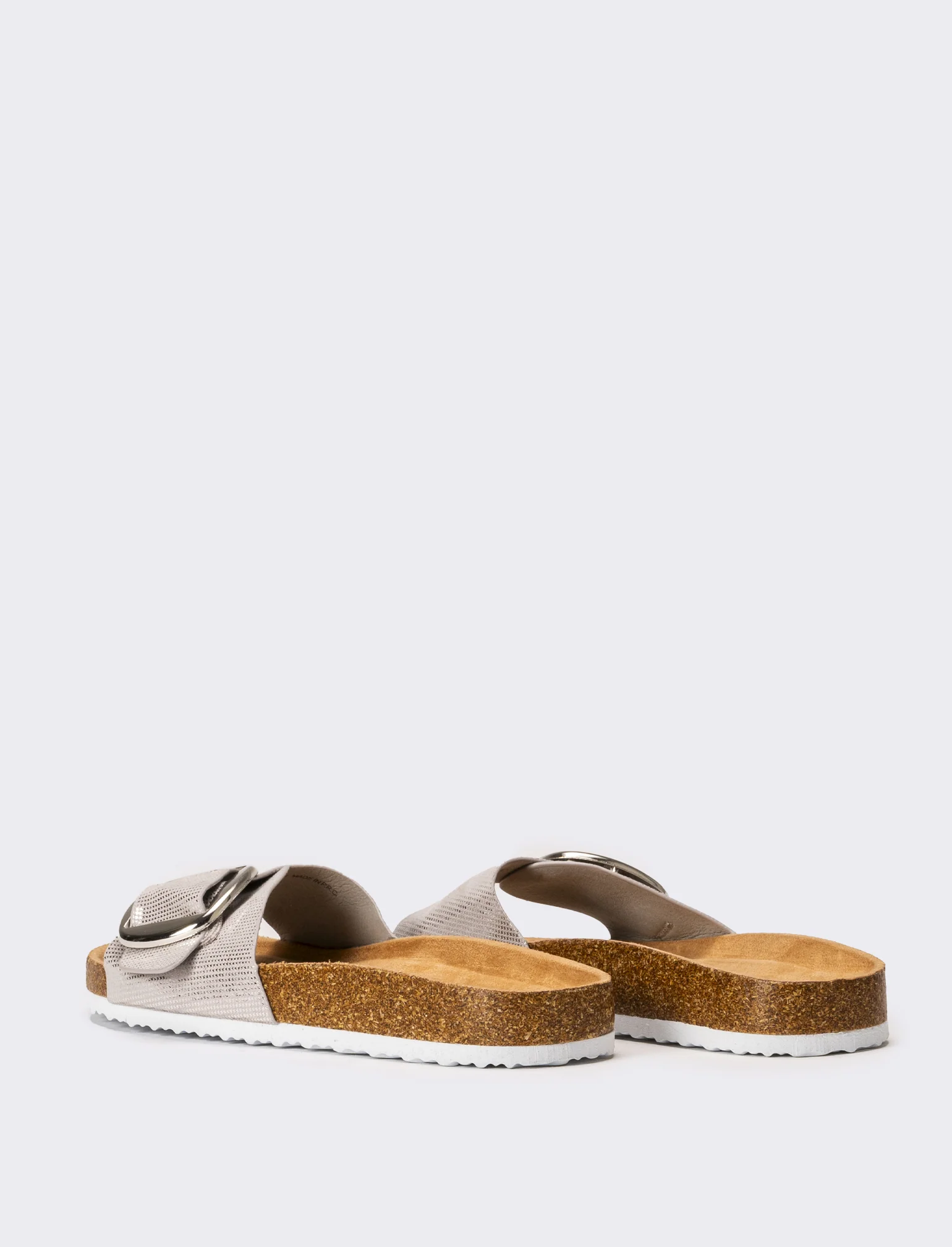Sandalo flat da donna - Argento - Image 3