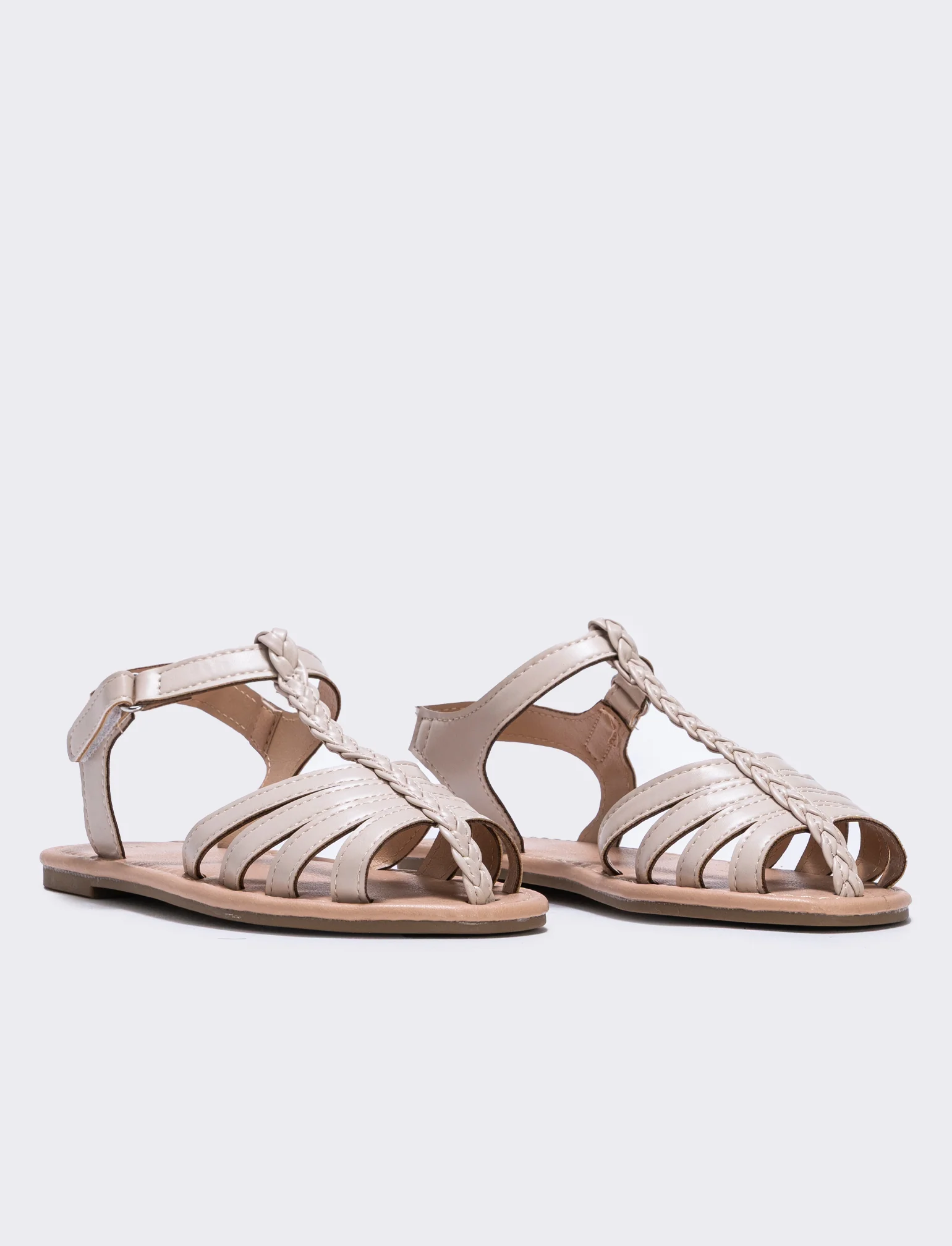 Sandalo granchio beige per bambina - Beige - Image 3