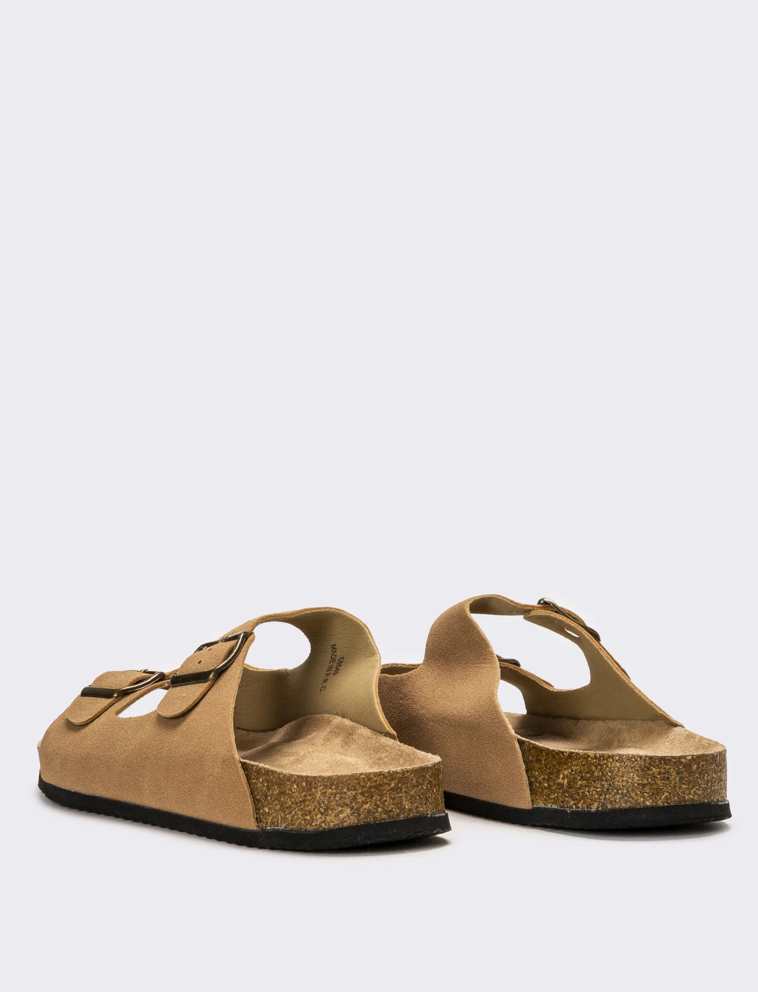 Sandalo scamosciato da uomo - Beige - Image 3