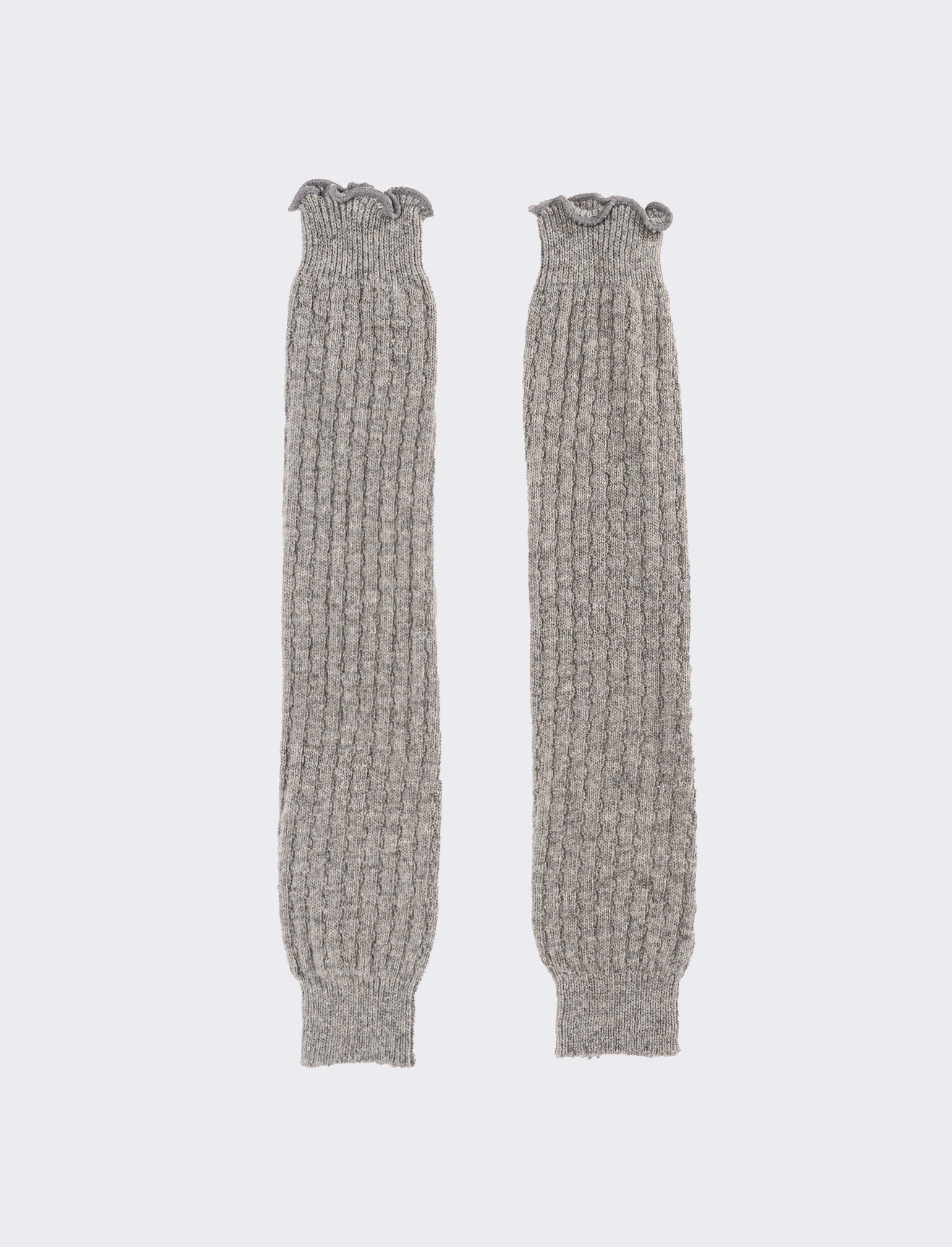 Scaldamuscoli donna a costine - Grigio