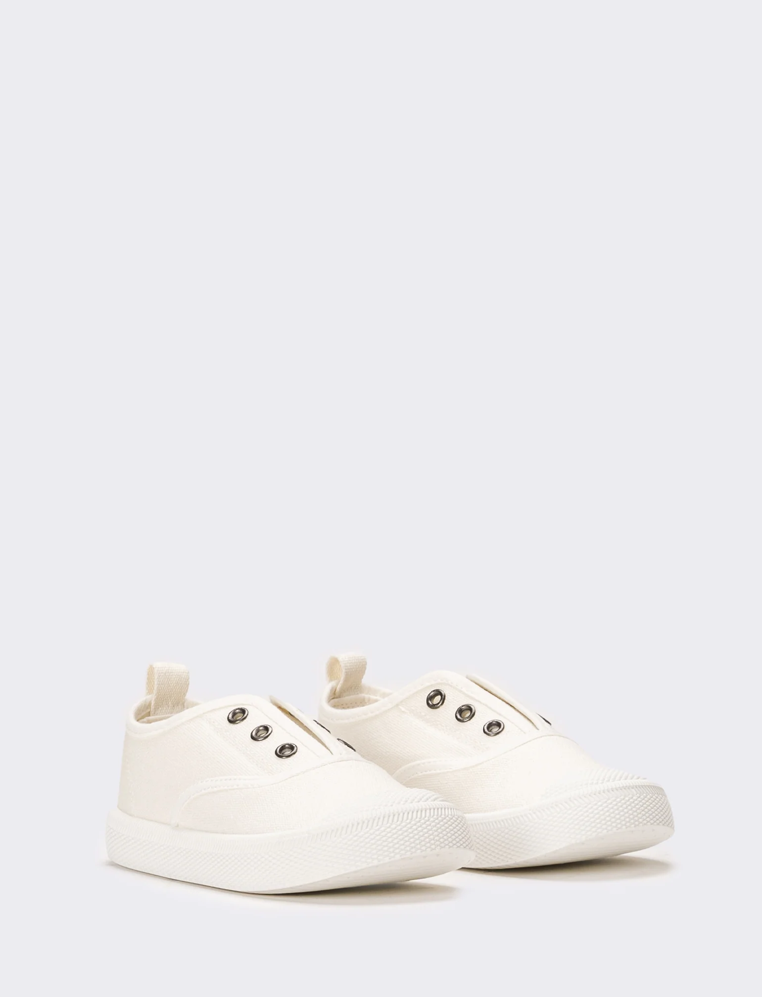 Scarpa da bambina in canvas - Bianco