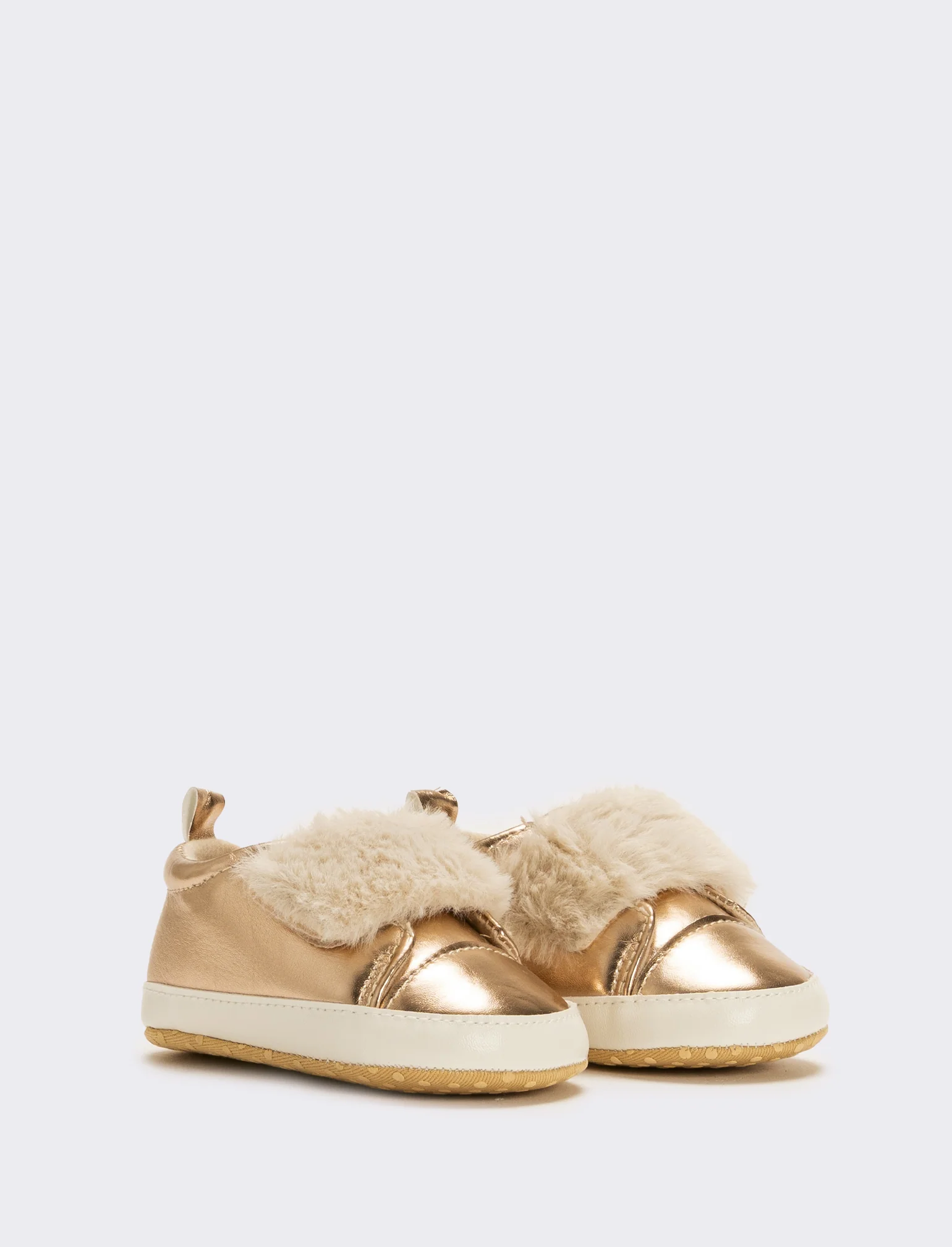 Scarpa furry effect da neonata - Rosa - Image 3