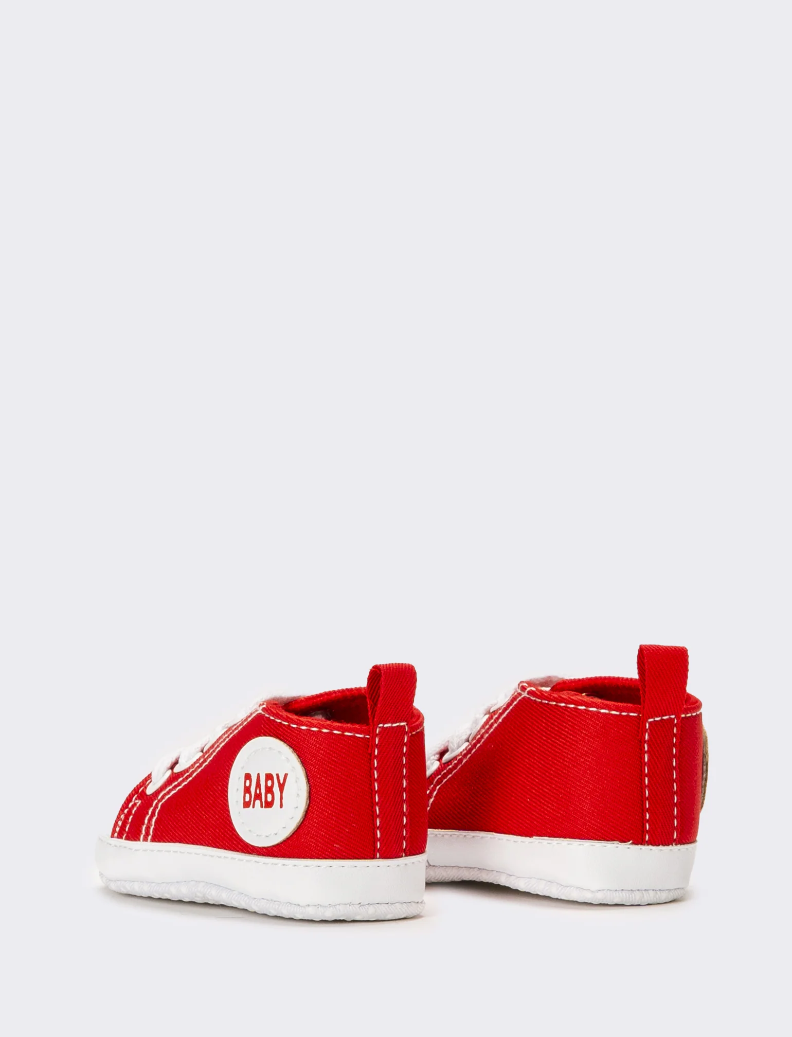 Scarpa in canvas da neonato - Rosso - Image 2