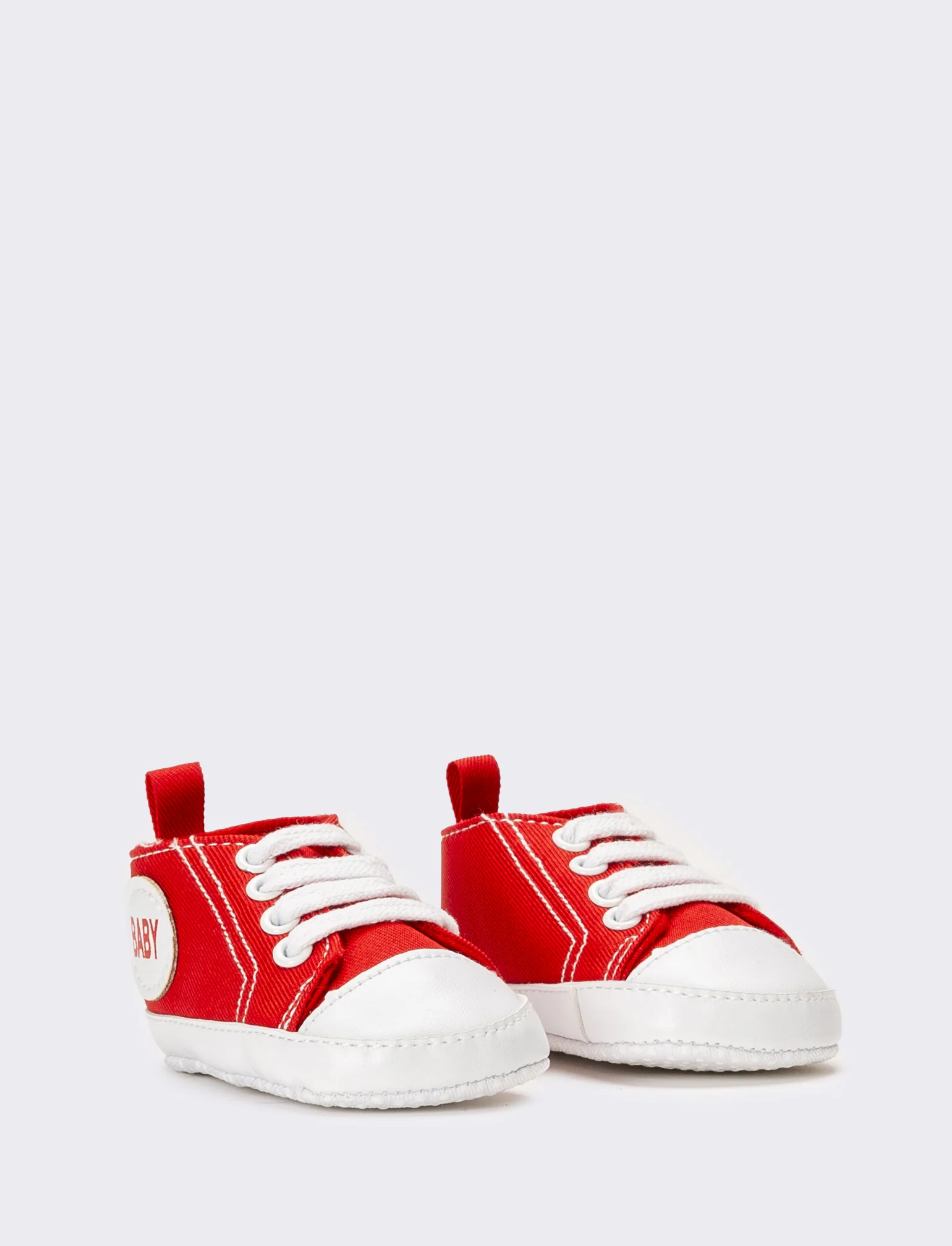 Scarpa in canvas da neonato - Rosso - Image 3