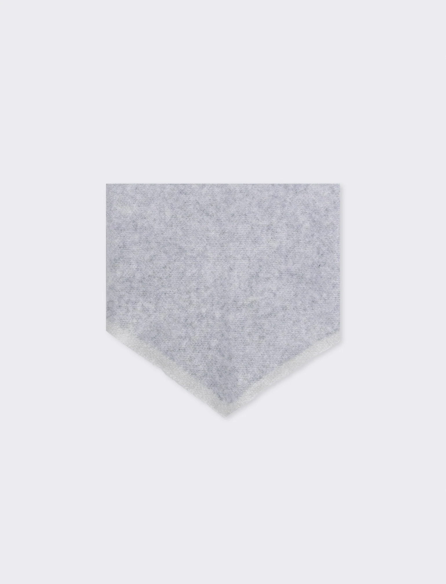 Sciarpa bambina triangolo con bordi contrasto - Beige