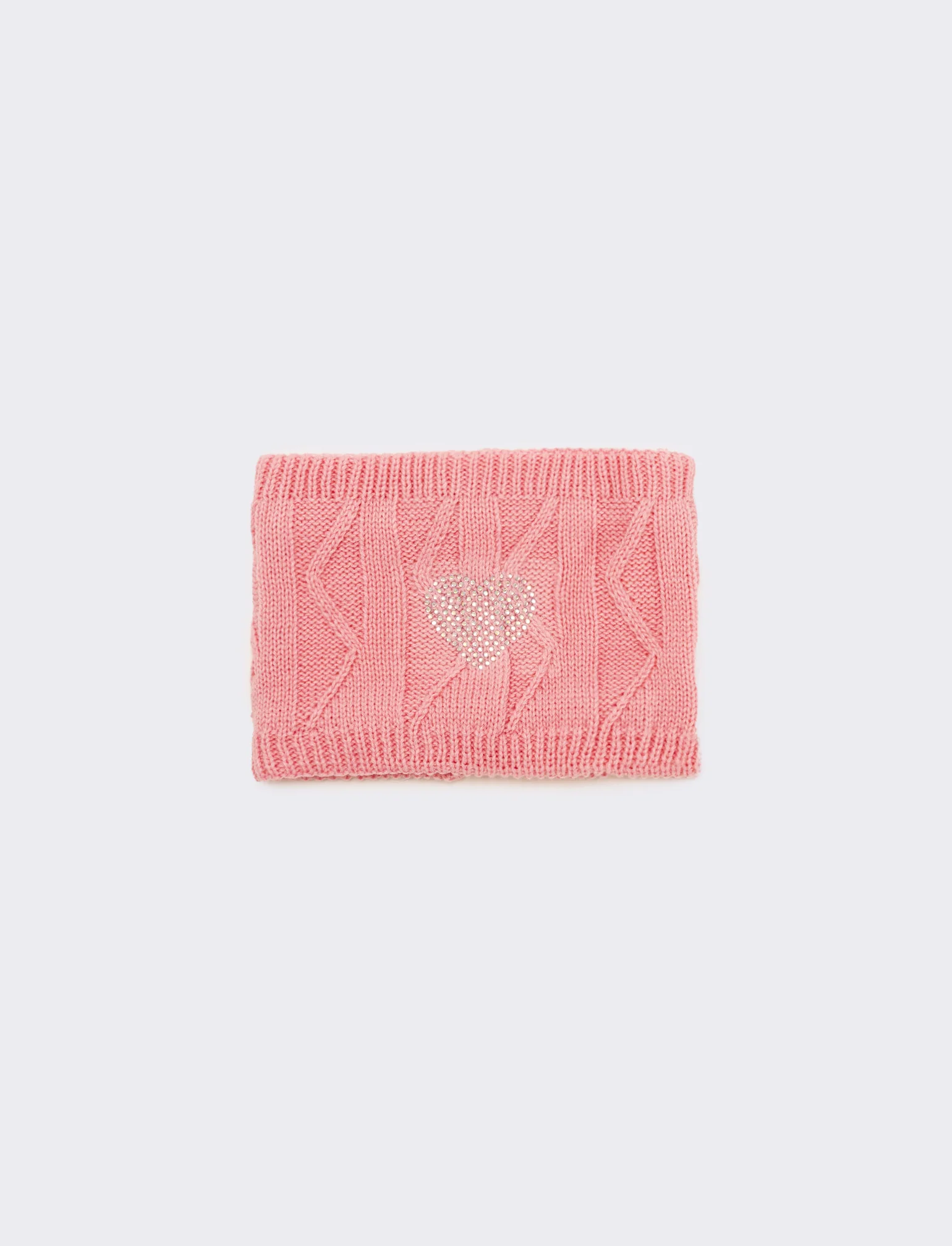 Sciarpa collo con borchiette - Rosa