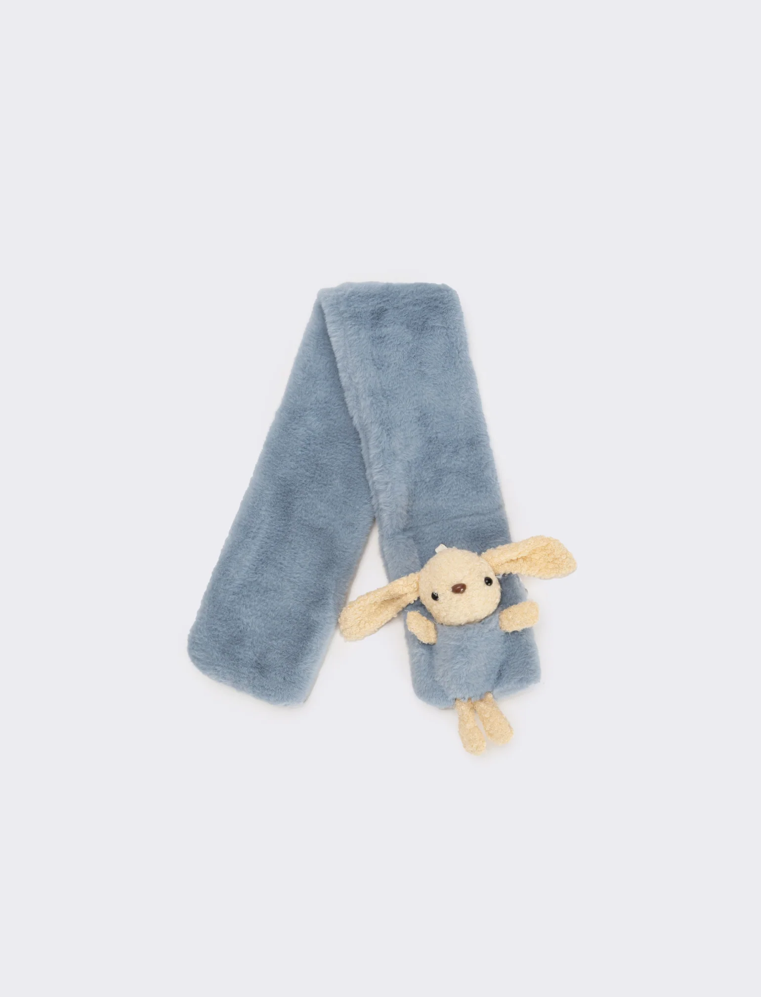 Sciarpa cravatta con coniglietto - Denim - Image 2
