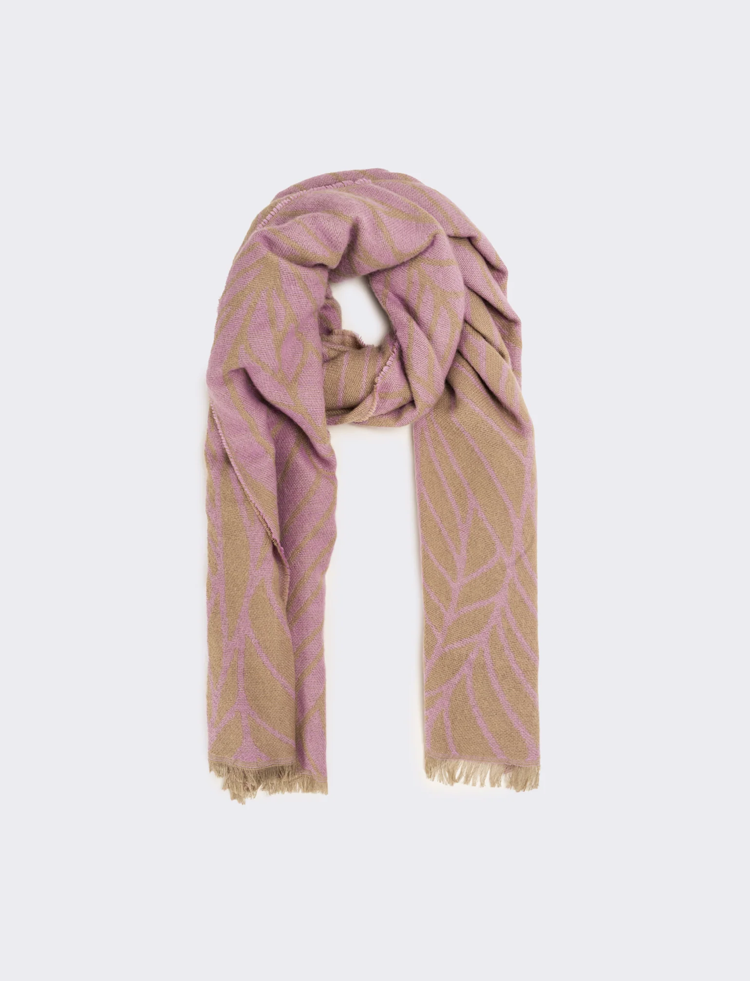 Sciarpa donna peso leggero goffrata - Rosa