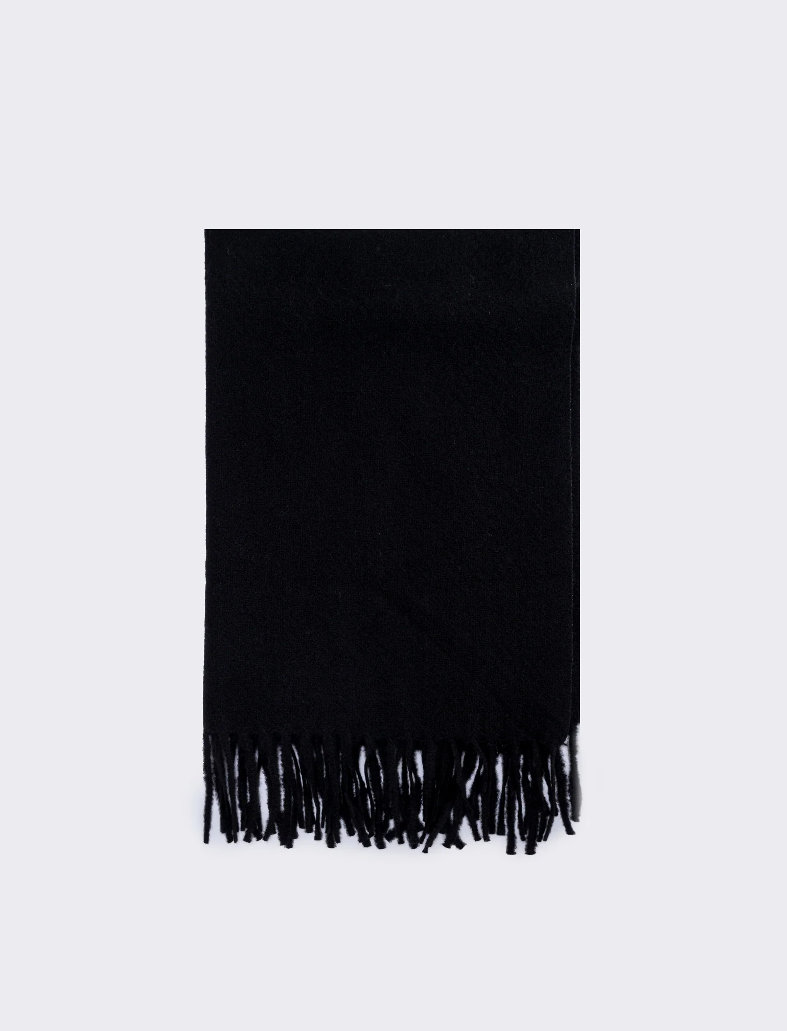 Sciarpa donna unito con frange - Nero - Image 2