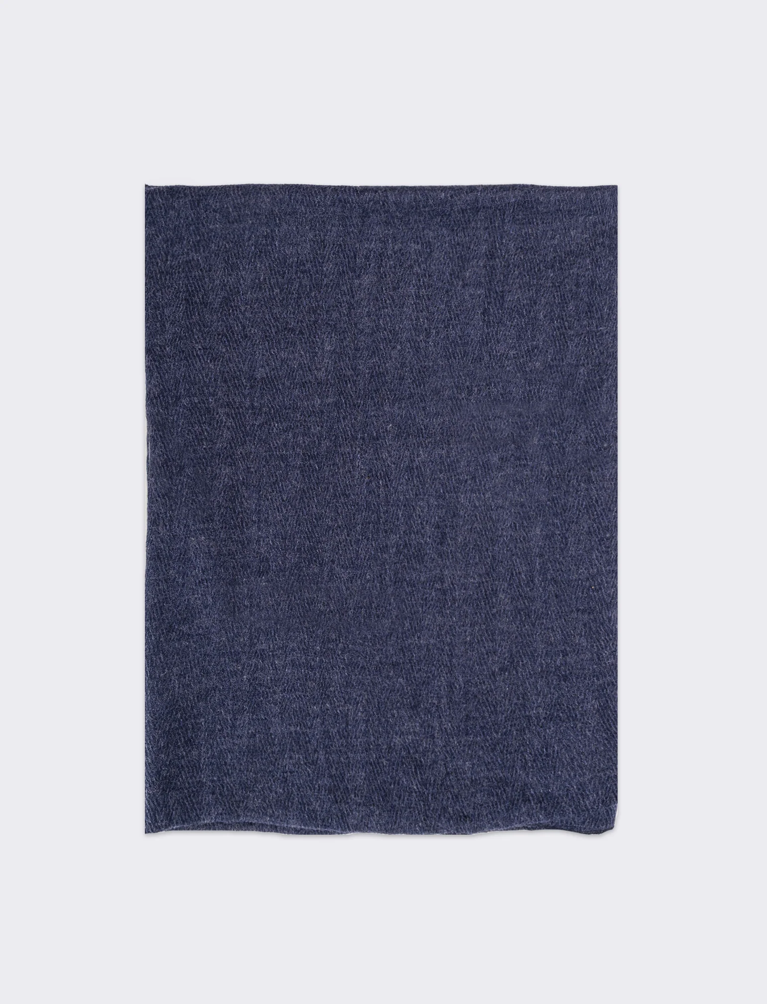 Sciarpa melange leggera senza frange uomo - Blu - Image 2