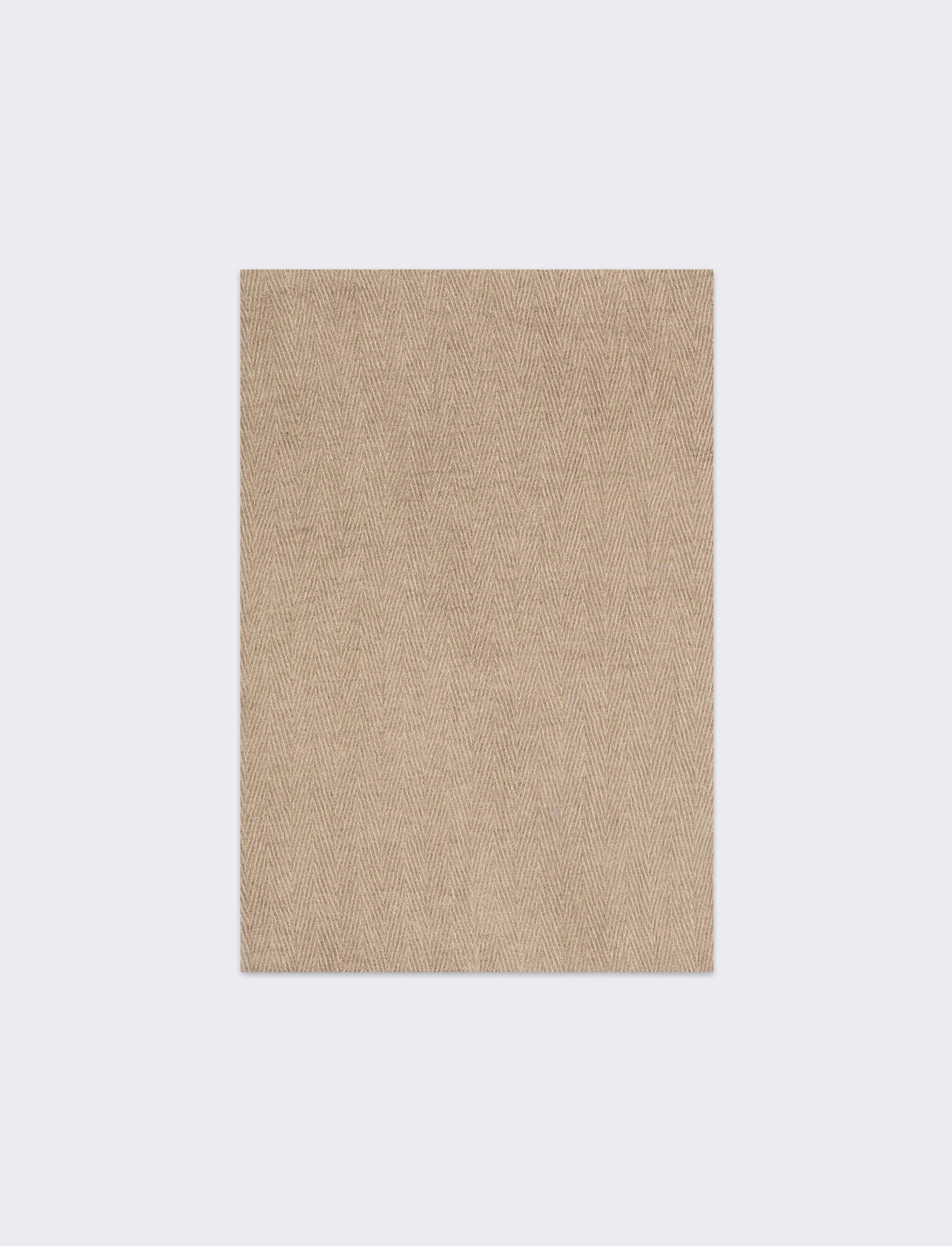 Sciarpa peso leggero melange senza frange - Beige - Image 2