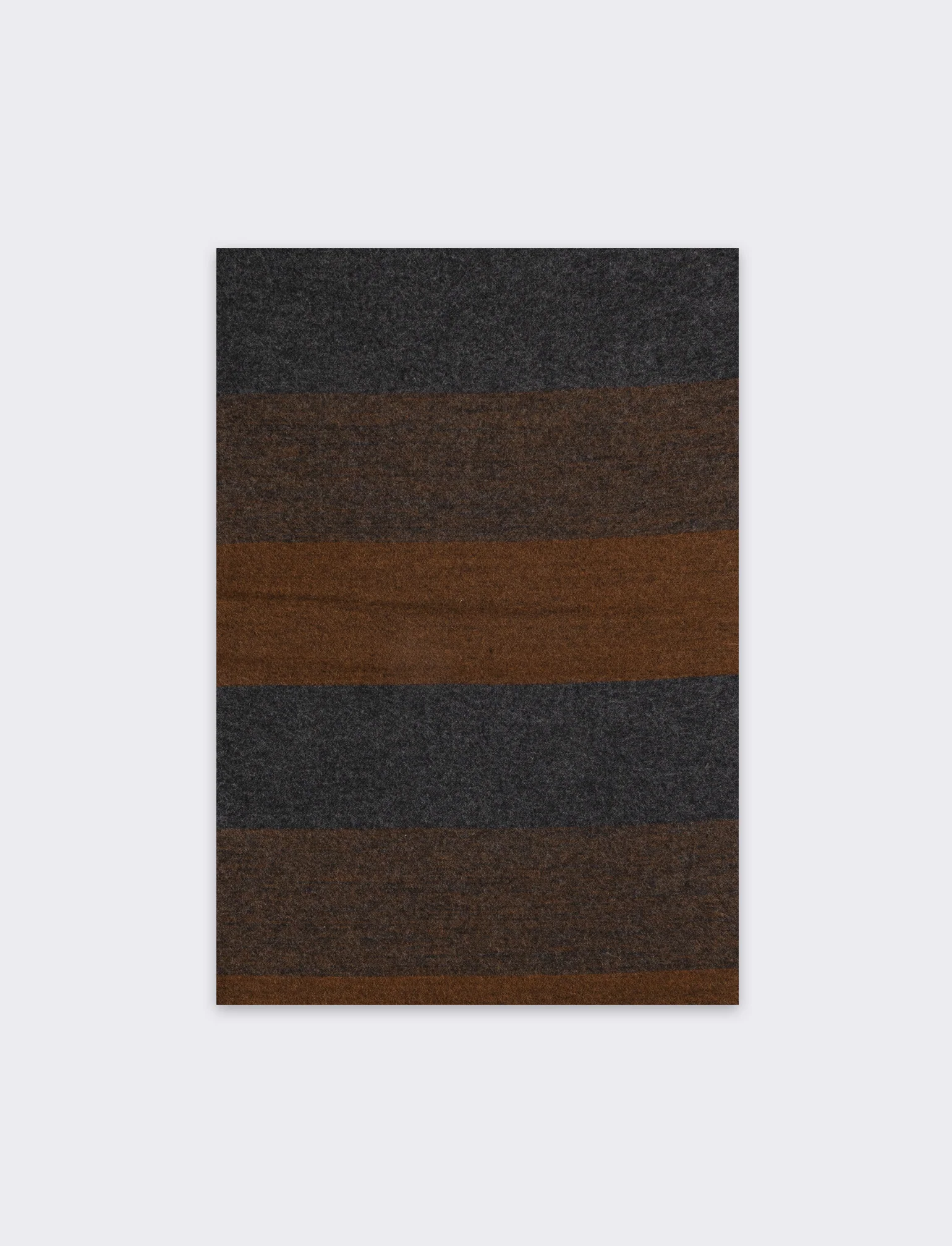 Sciarpa righe larghe uomo - Marrone - Image 2