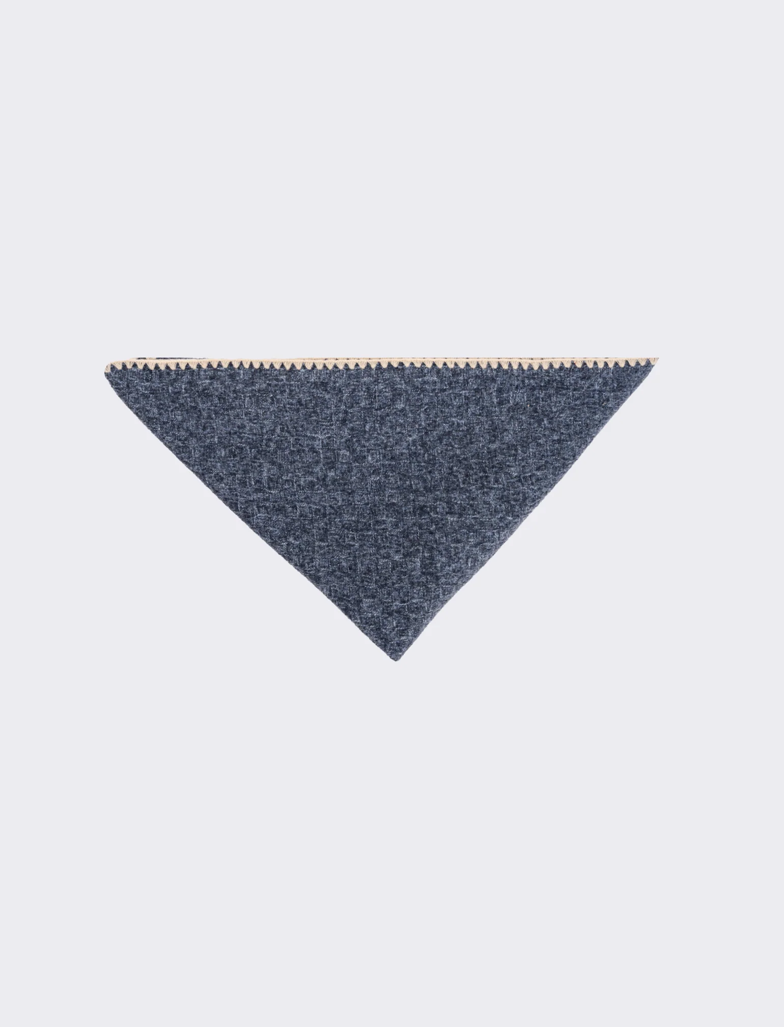 Sciarpa triangolo con impunture varie fantasie - Denim - Image 2