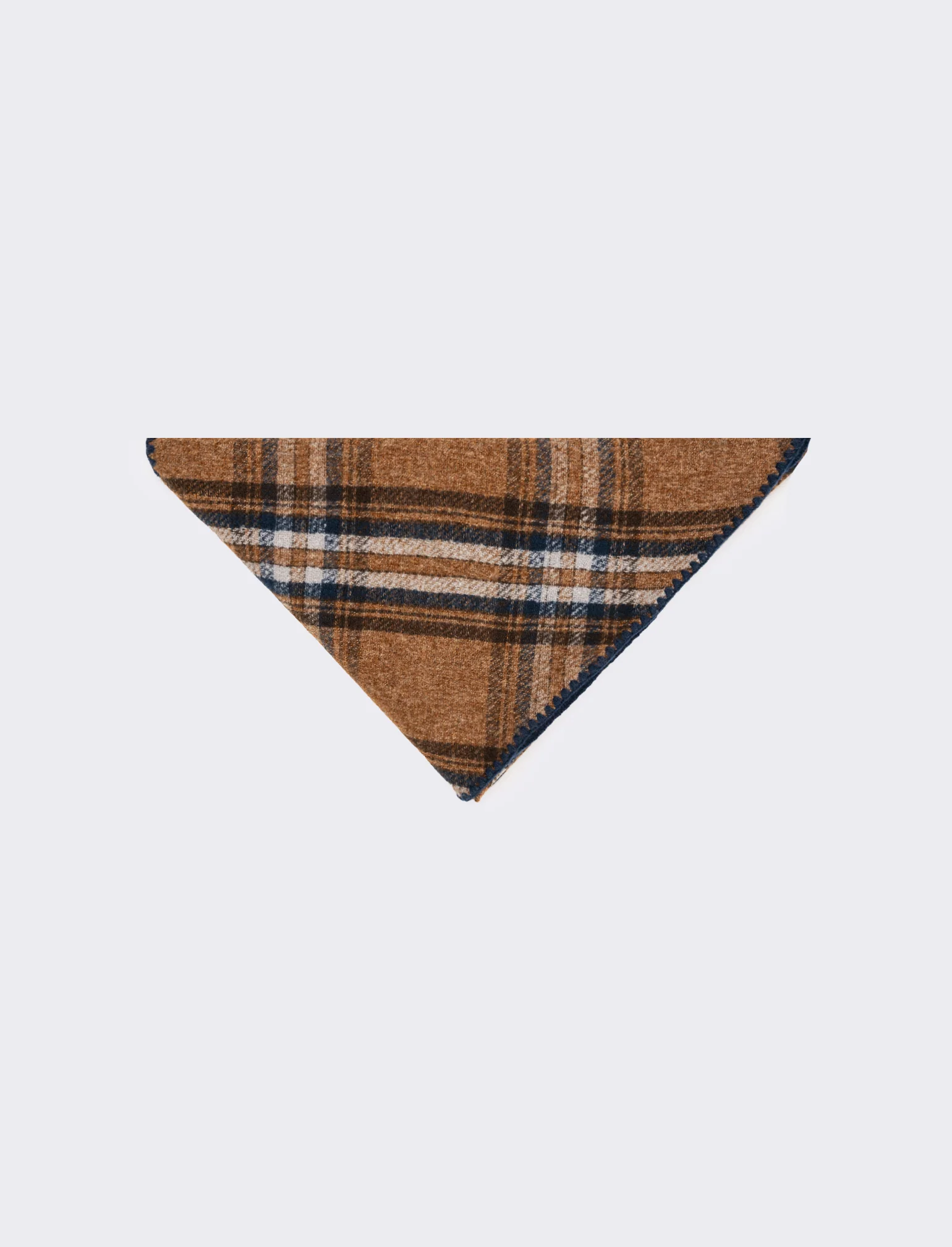 Sciarpa triangolo con impunture varie fantasie - Marrone - Image 2
