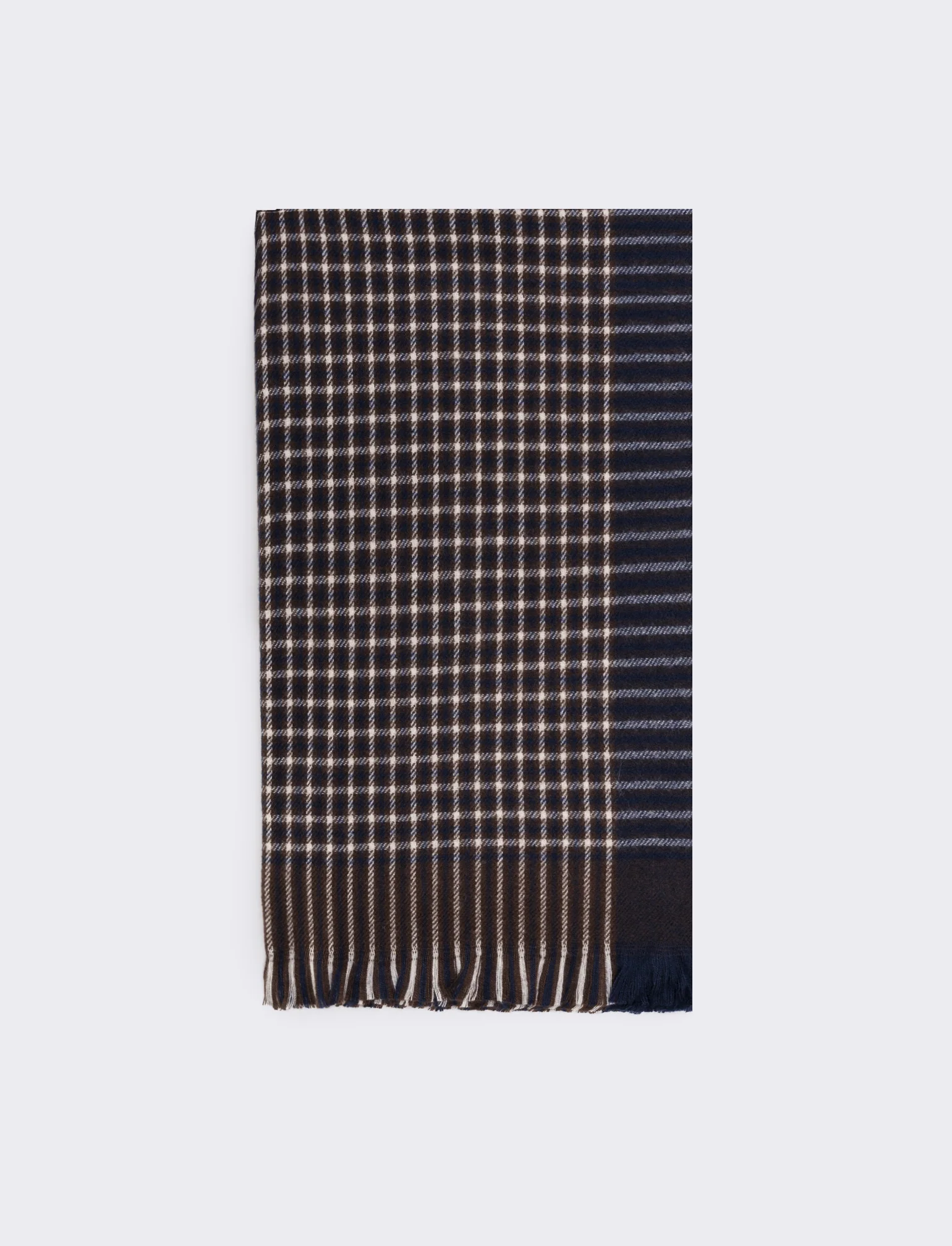 Sciarpa uomo quadri 180x70 - Blu - Image 2