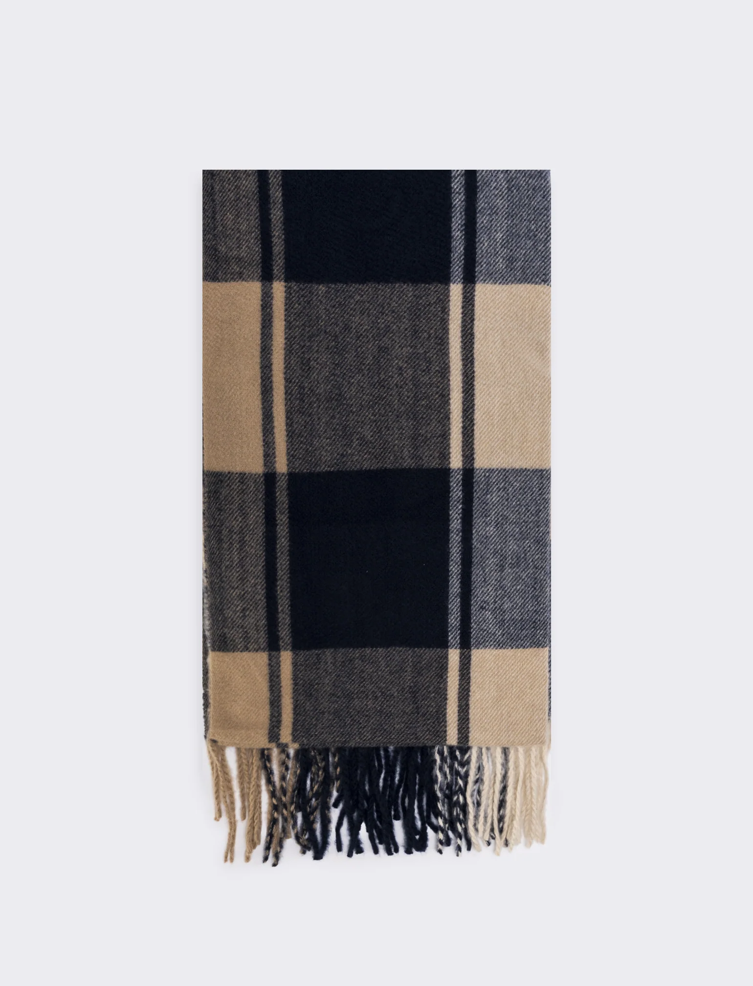 Sciarpa uomo quadri 180x70 - Blu - Image 2
