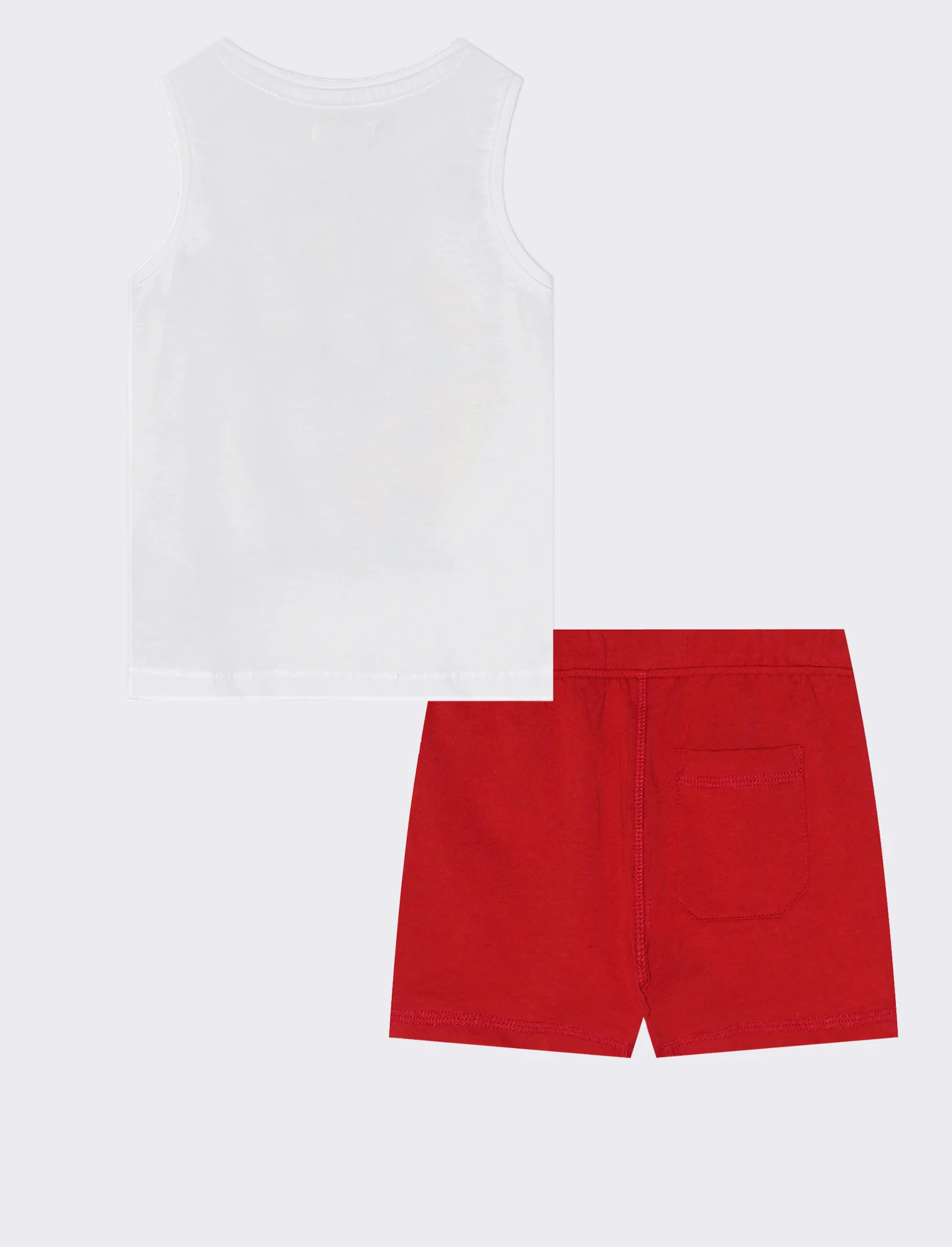 Set canotta e pantaloncini casual chic - Bianco - Image 2