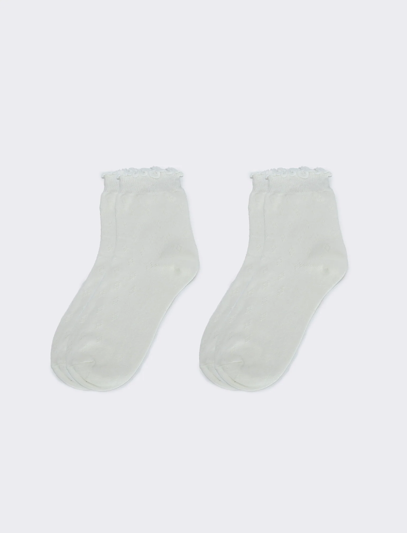 Set di 2 paia di calzini freel - Bianco sporco