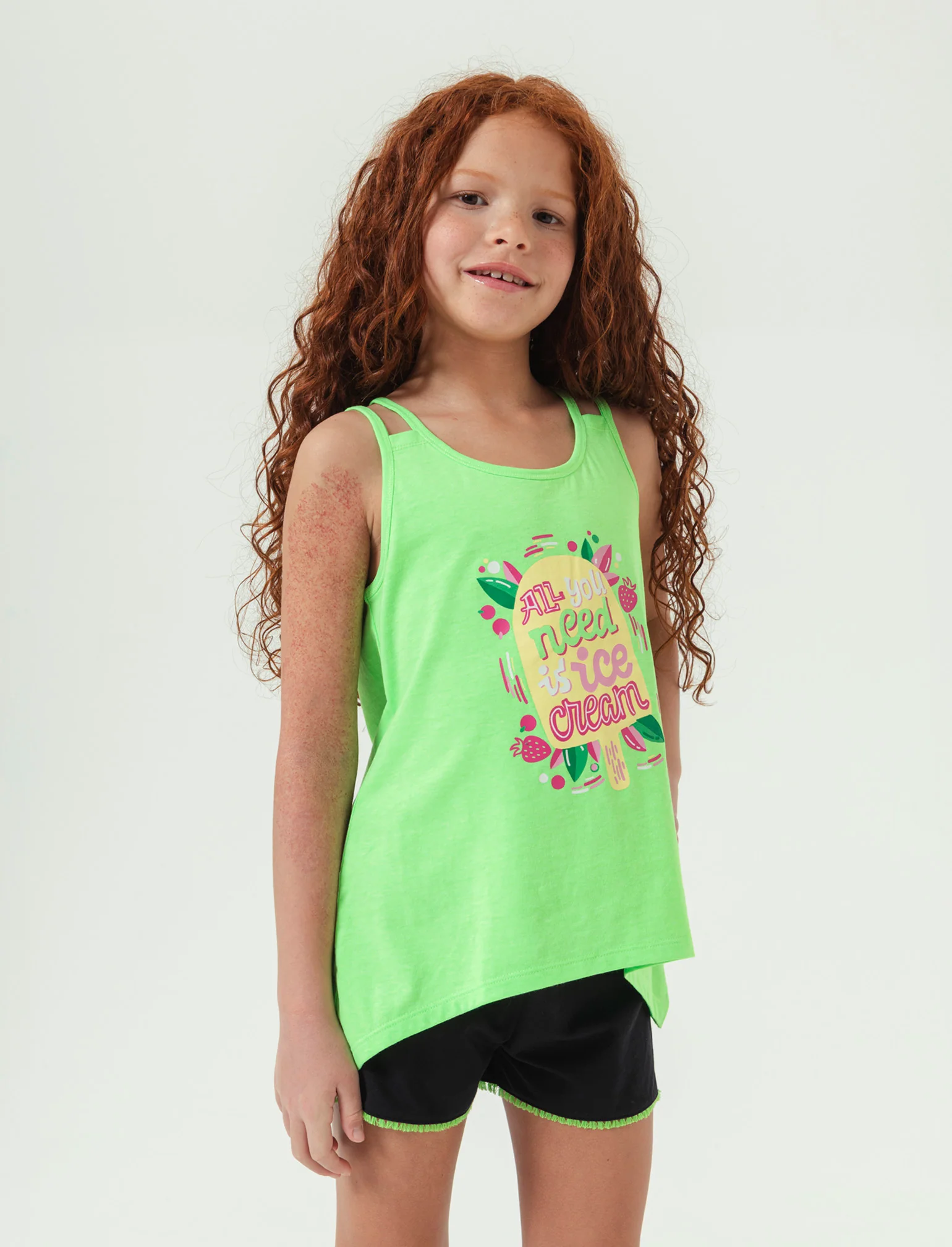 Set due pezzi bambina - Verde - Image 2