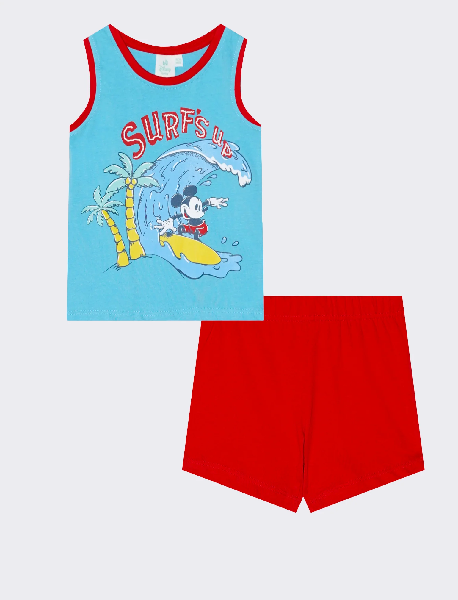 Set due pezzi giromanica Mickey Mouse - Rosso - Image 2