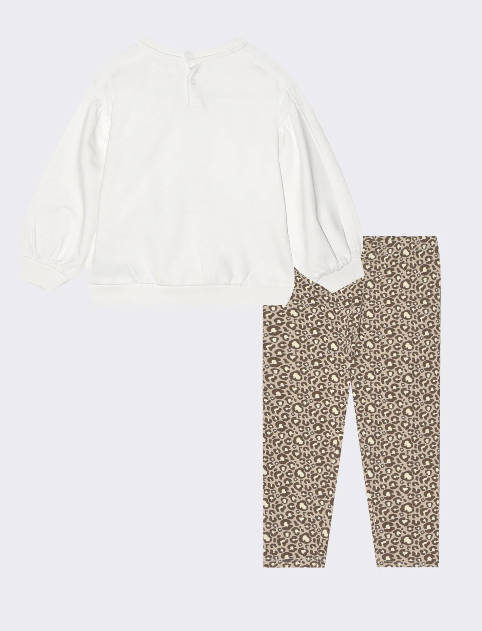Set Felpa e Leggings Comfort Cool - Bianco latte - Image 2